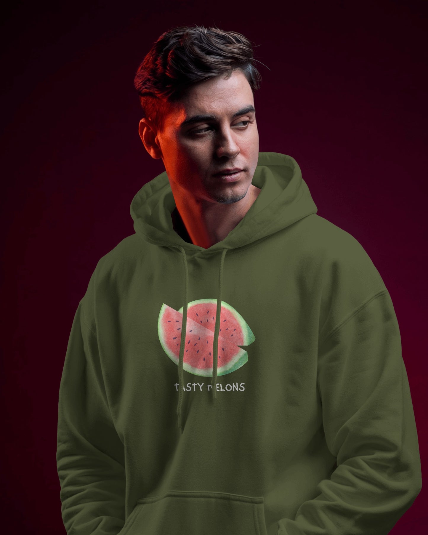 Tasty Melons Men's Hoodie - Fun & Trendy Heavy Hoodie