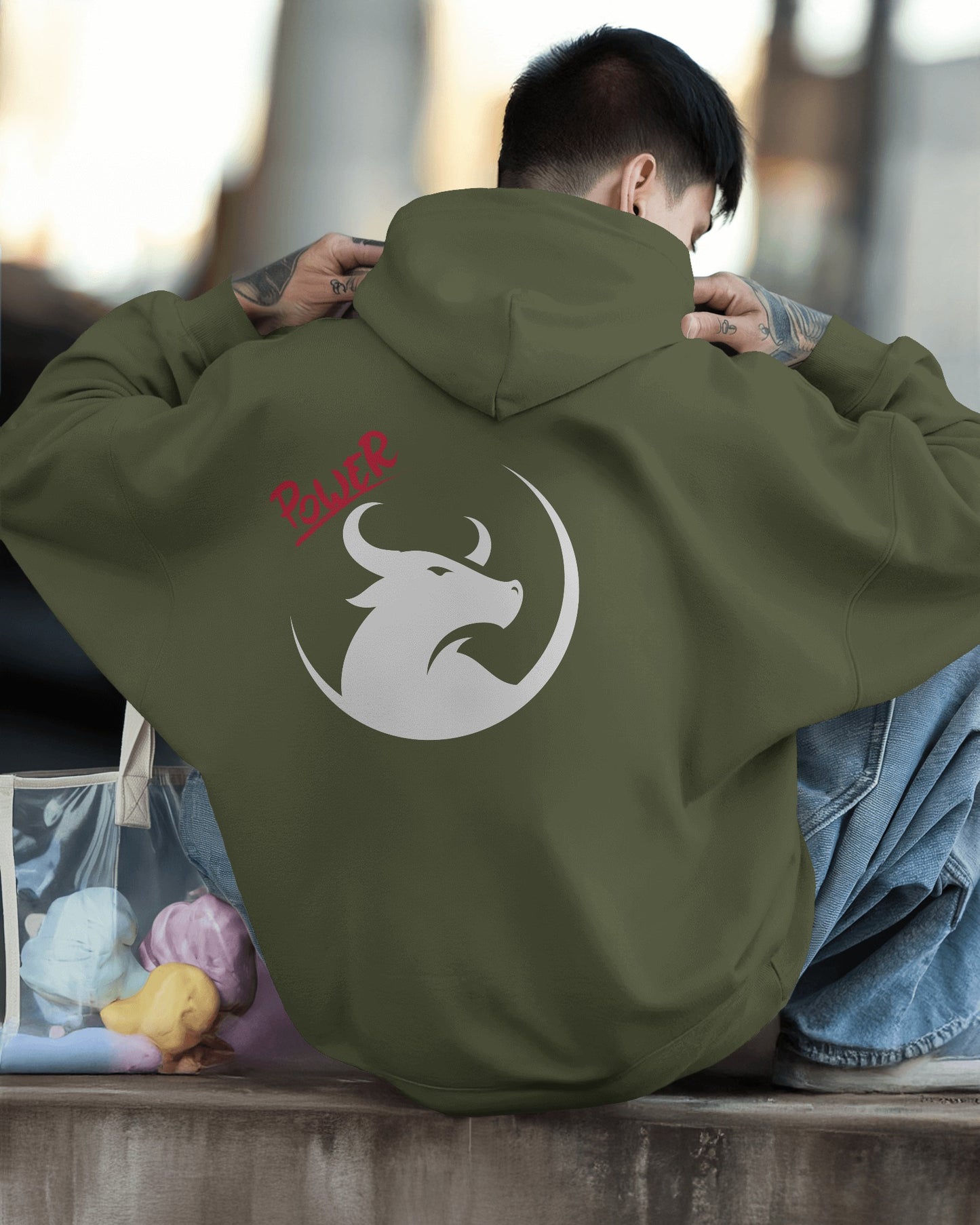 Men's Heavy Blend™ Hoodie- Bold Power Design