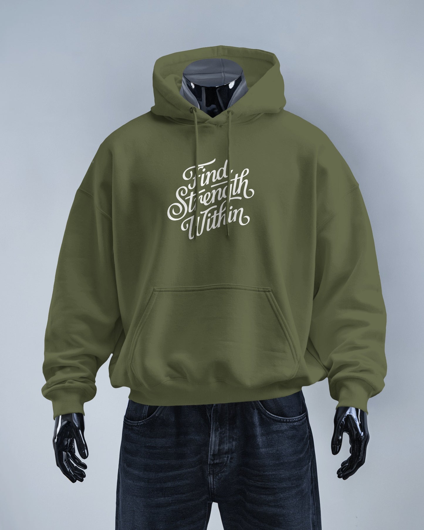 Find Strength Within Hoodie - Men's Heavy Blend™ for Comfort and Motivation
