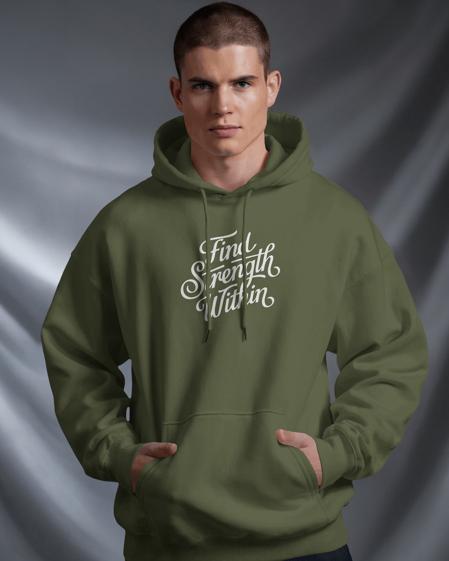 Find Strength Within Hoodie - Men's Heavy Blend™ for Comfort and Motivation