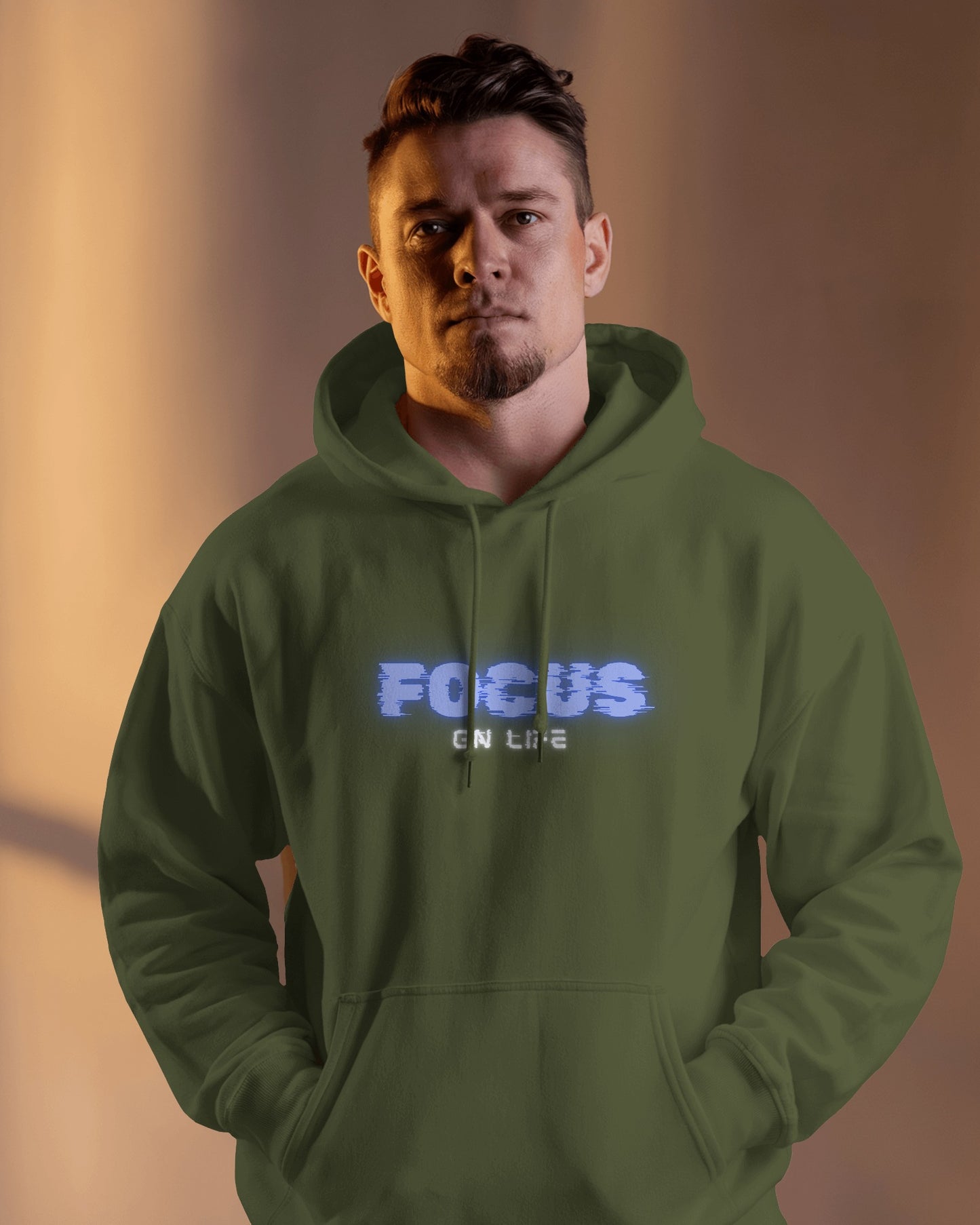 Focus on Life Men Heavy Blend™ Hoodie | Cozy Motivational Hoodie