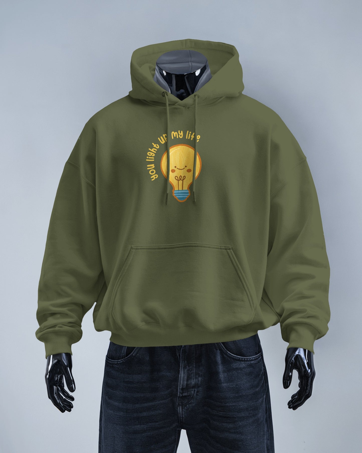 Lightbulb Inspiration Hoodie - 'You Light Up My Life' Men Hooded