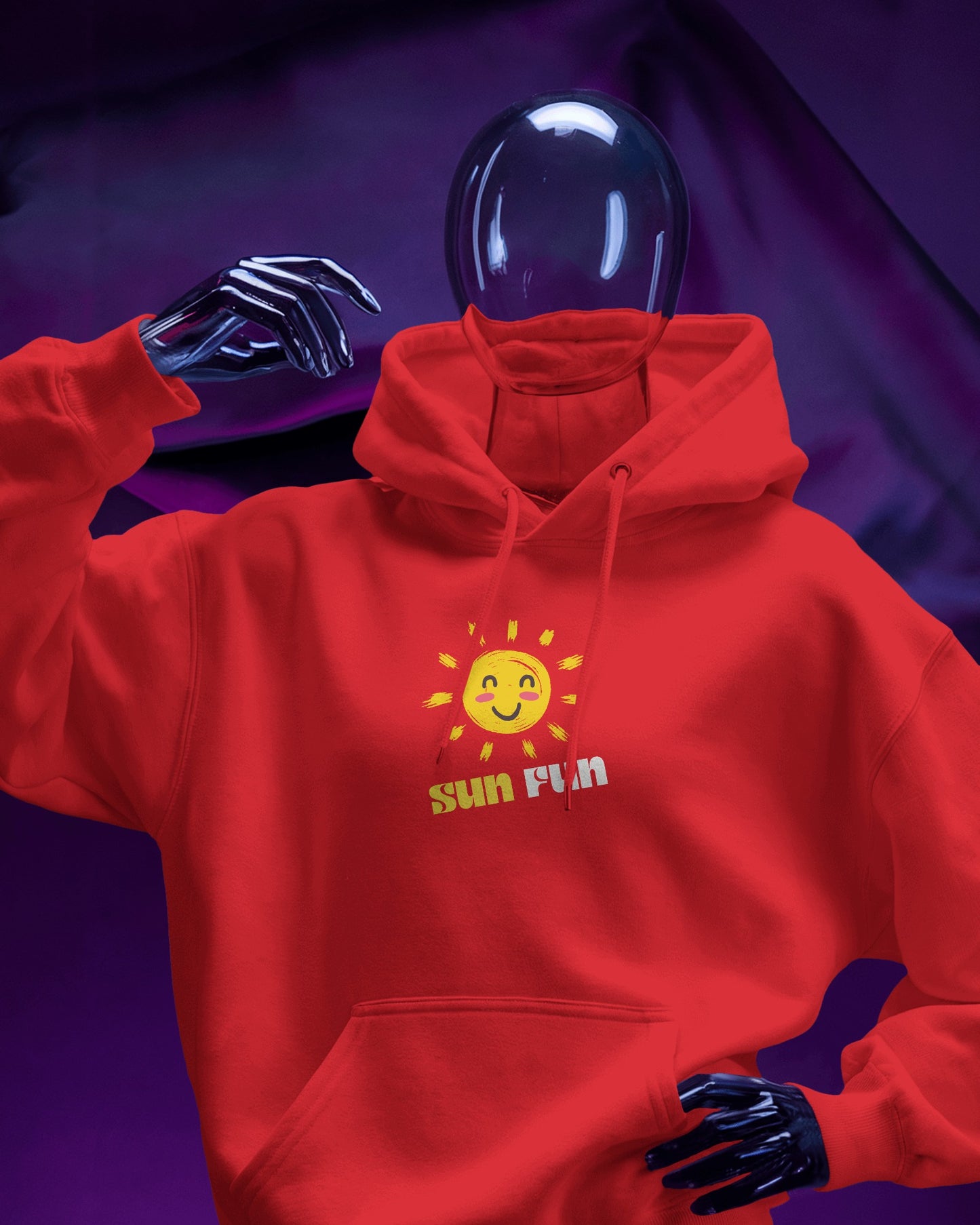 Sun Fun Men Heavy Blend Hoodie - Fun & Cheerful Hoodie for Active Lifestyle