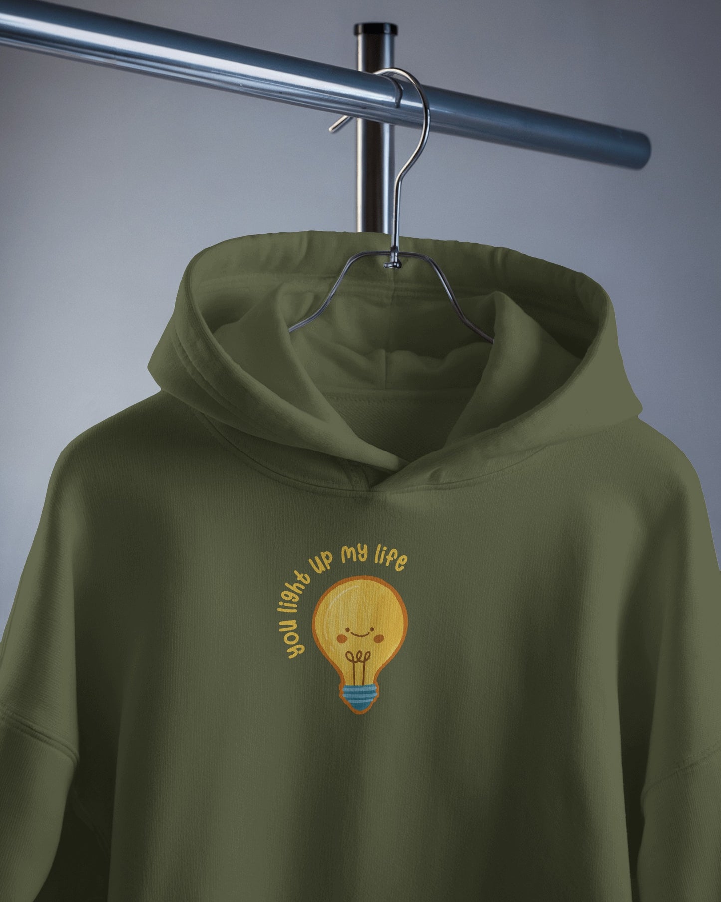 Lightbulb Inspiration Hoodie - 'You Light Up My Life' Men Hooded