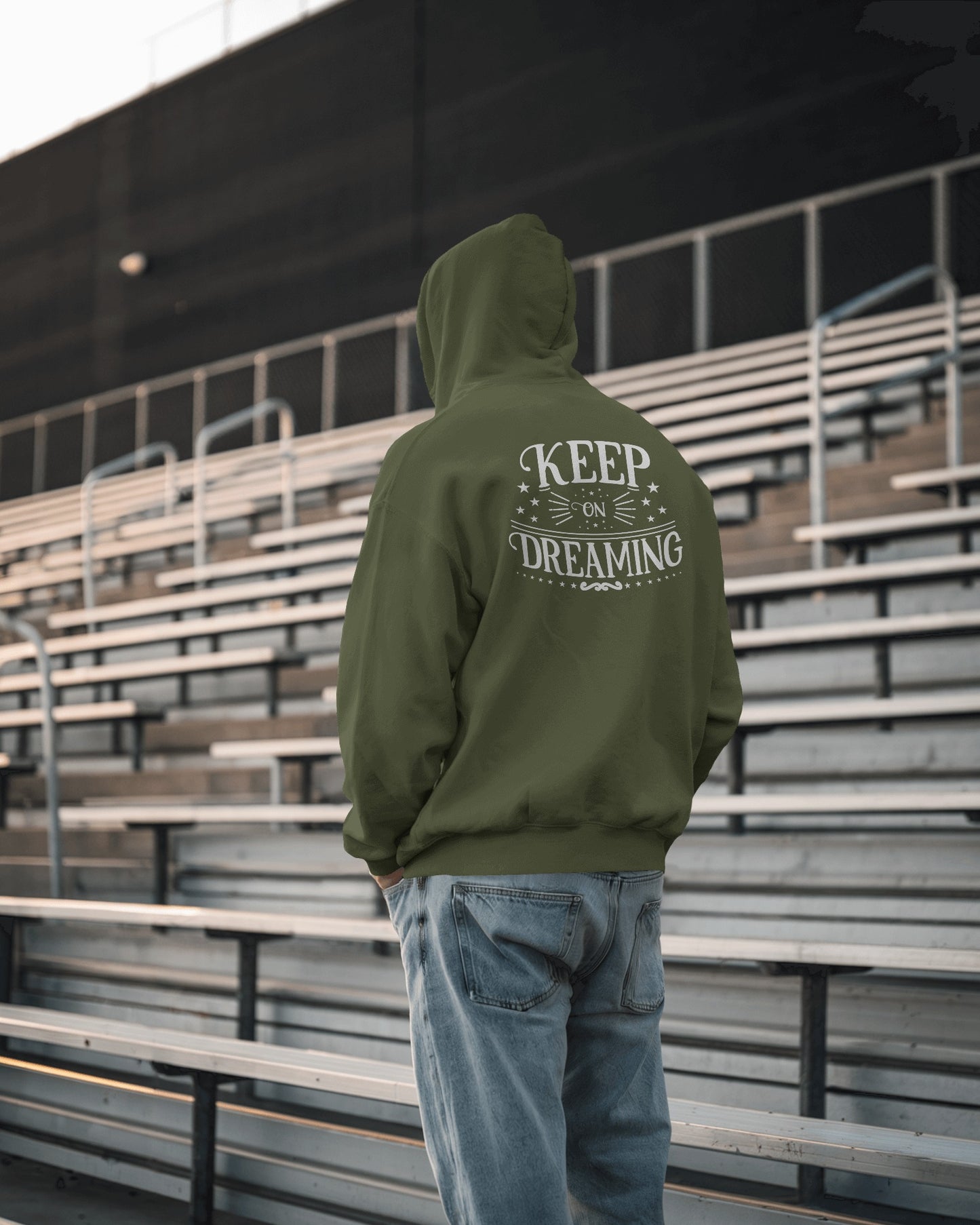 Keep on Dreaming Men's Hoodie - Cozy Casual Wear for Dreamers