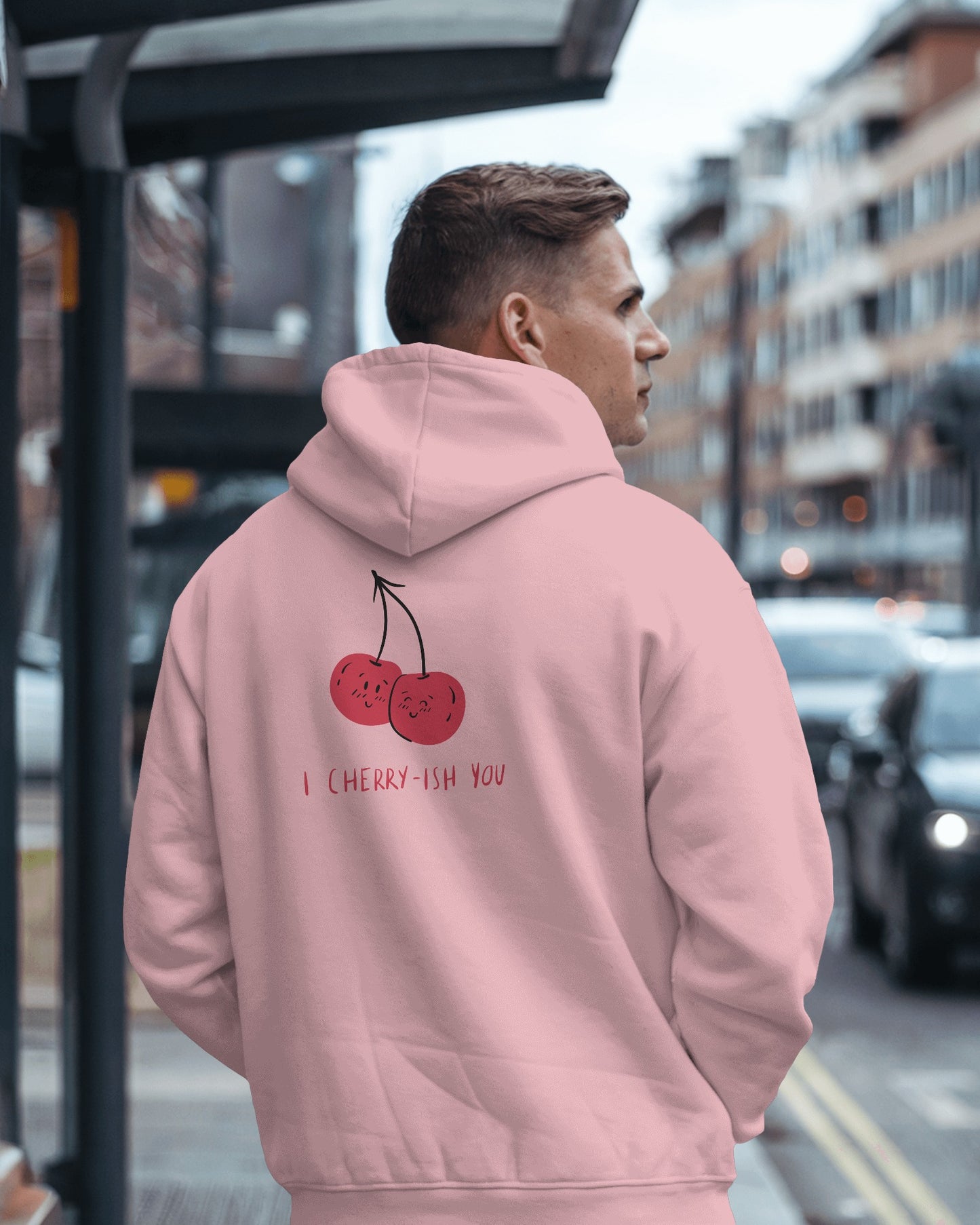 I Cherry-ish You Hoodie - Men's Heavy Blend™ for Spreading Love & Friendship