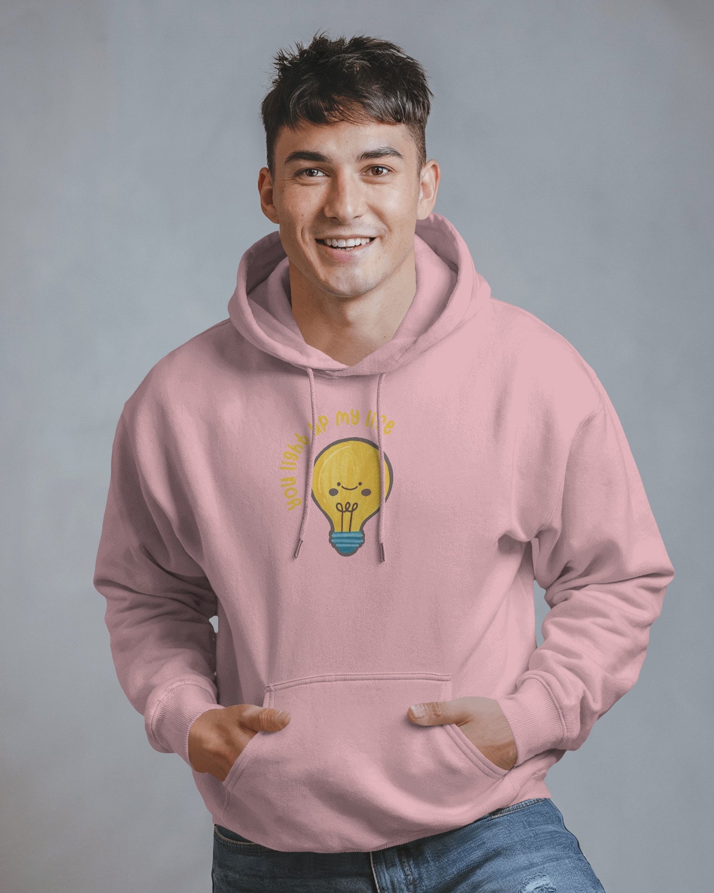 Lightbulb Inspiration Hoodie - 'You Light Up My Life' Men Hooded