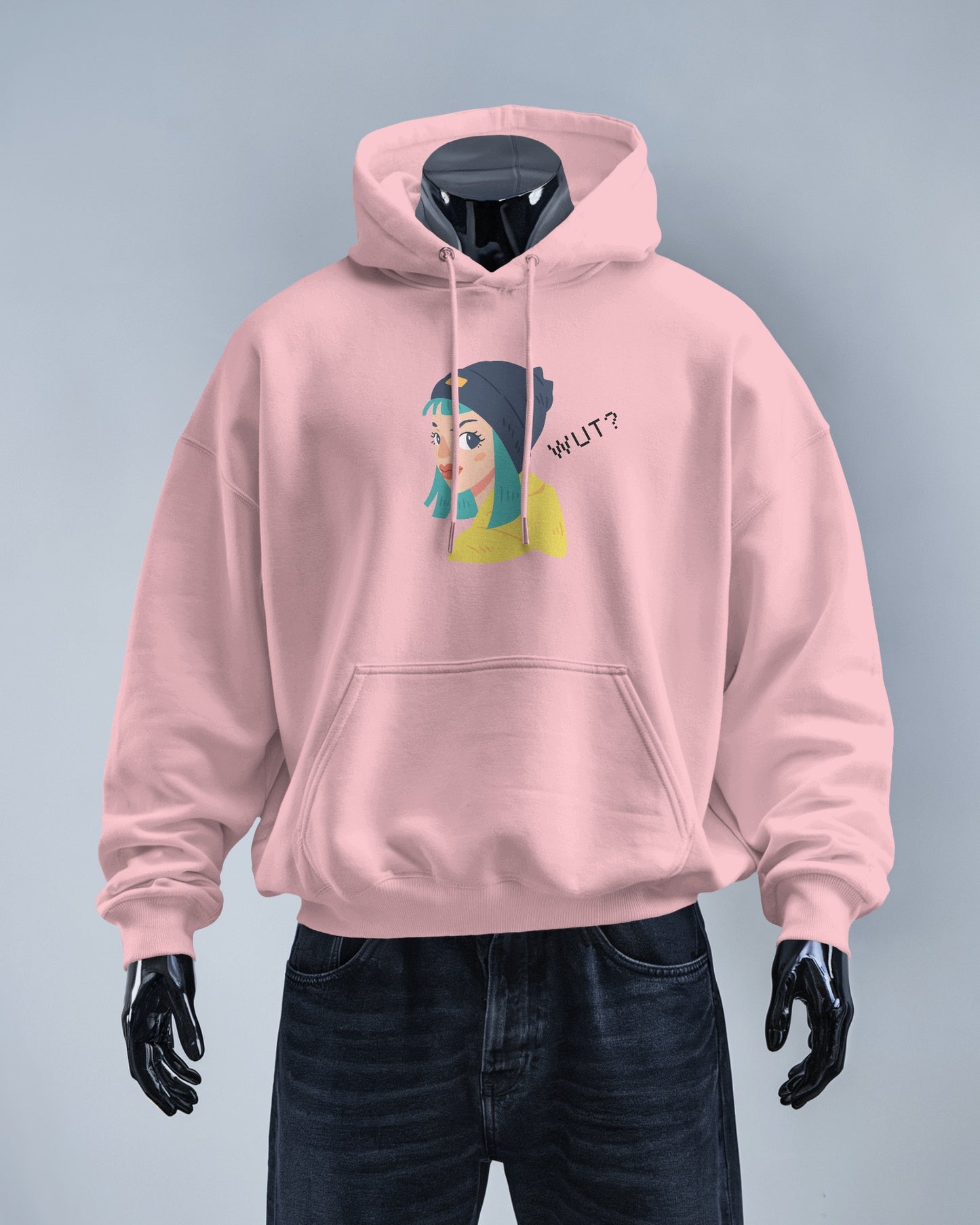 WUT? Graphic Men's Hoodie - Fun and Cozy Streetwear