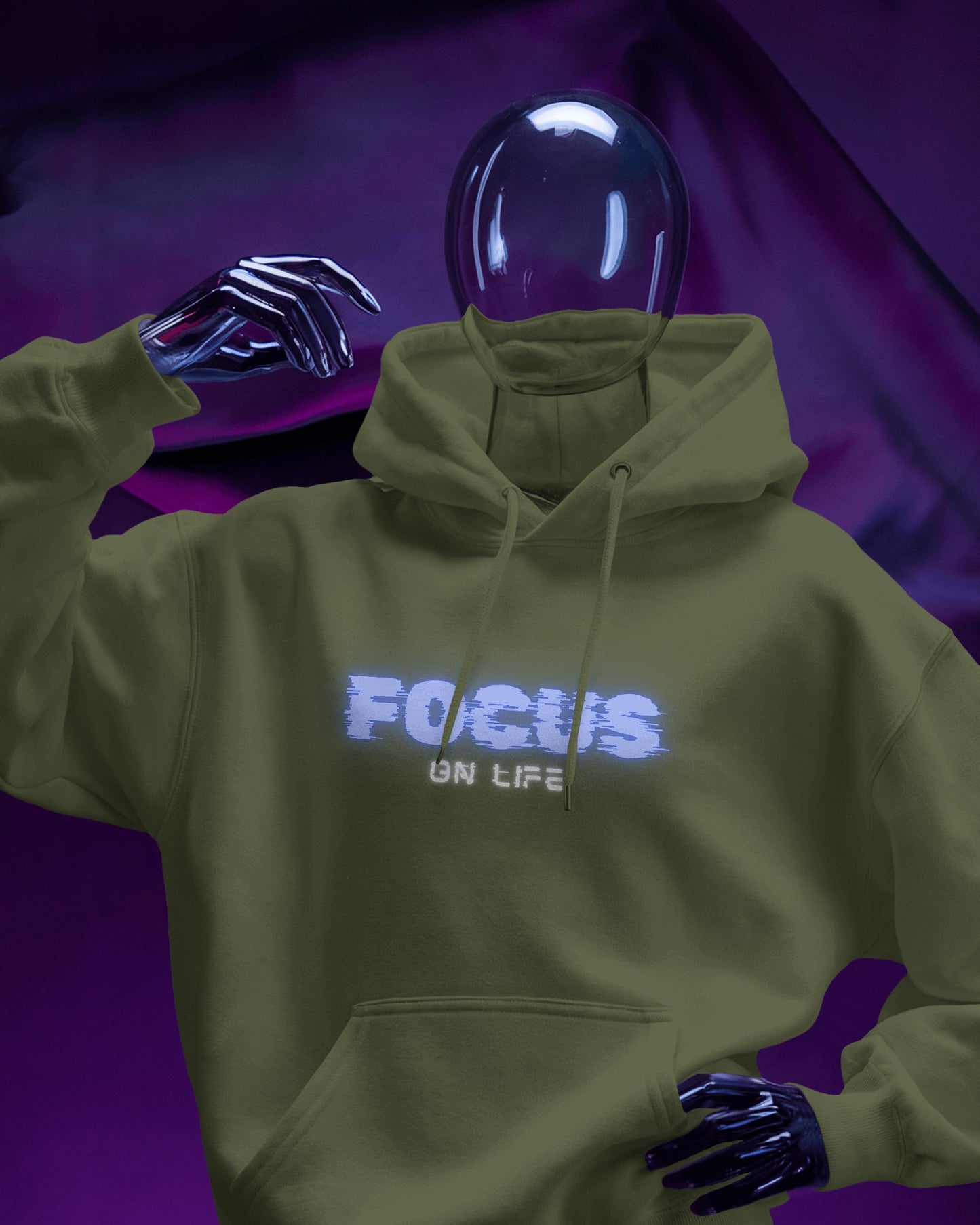 Focus on Life Men Heavy Blend™ Hoodie | Cozy Motivational Hoodie