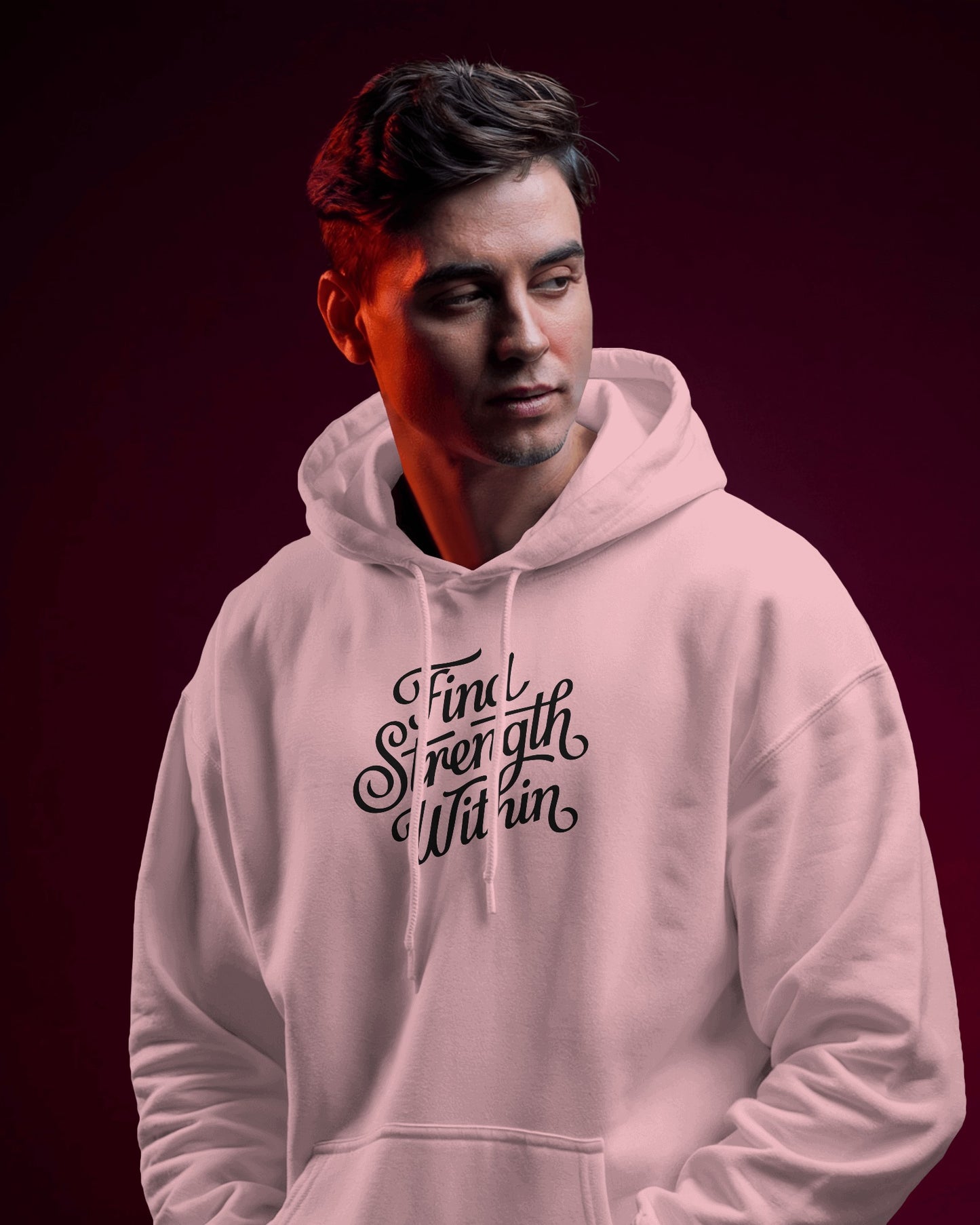 Find Strength Within Hoodie - Men's Heavy Blend™ for Comfort and Motivation