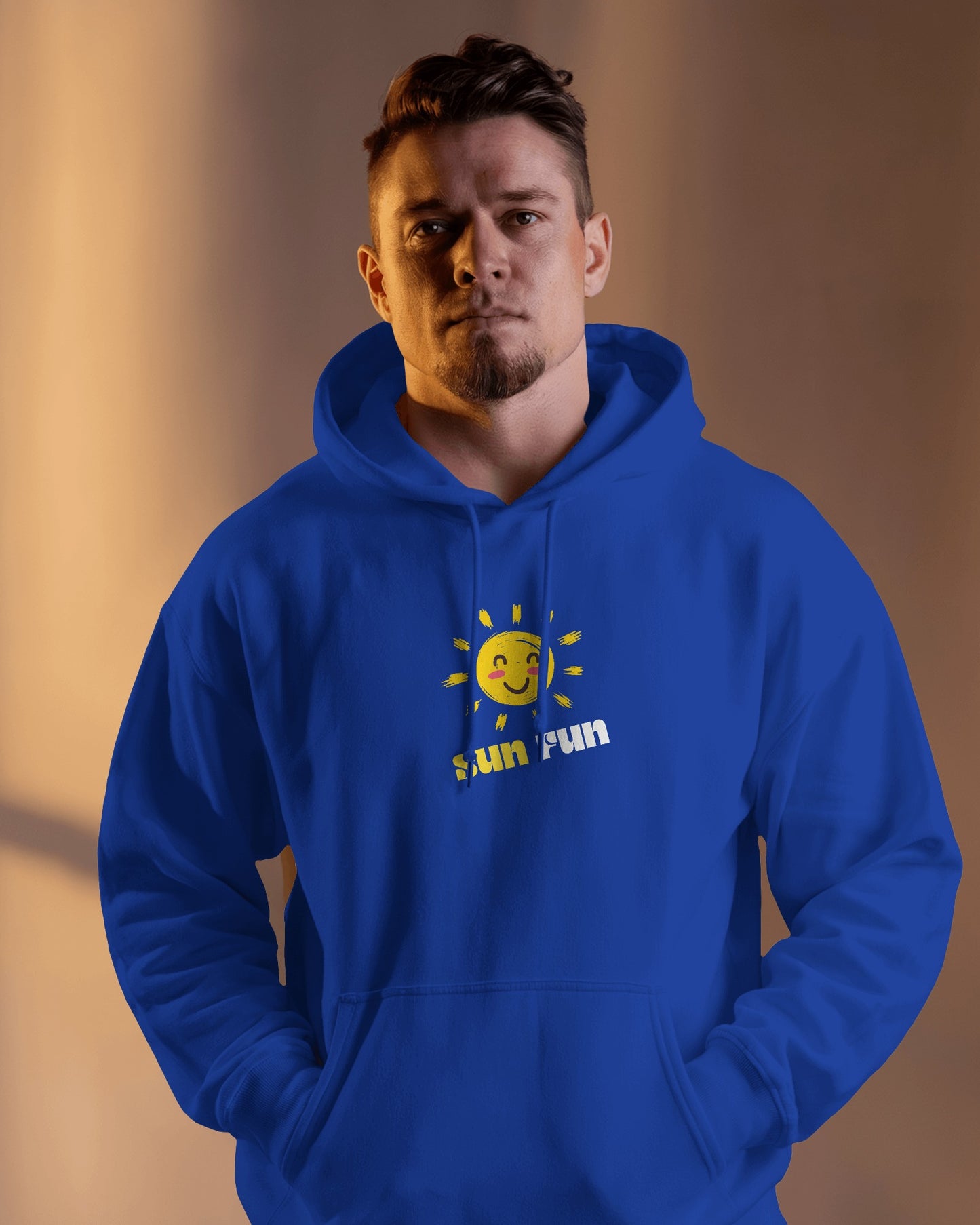 Sun Fun Men Heavy Blend Hoodie - Fun & Cheerful Hoodie for Active Lifestyle