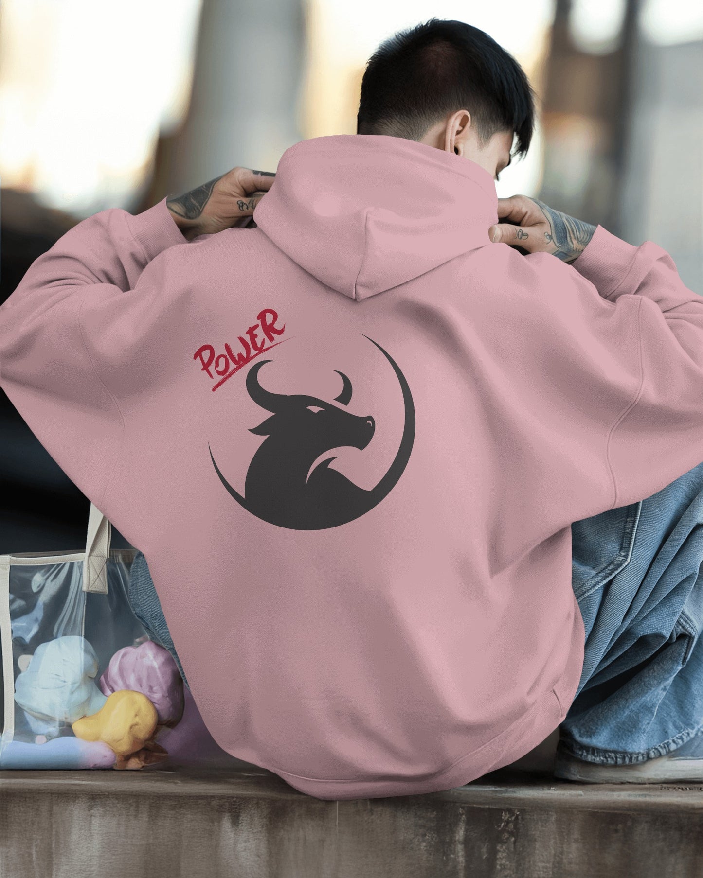 Men's Heavy Blend™ Hoodie- Bold Power Design