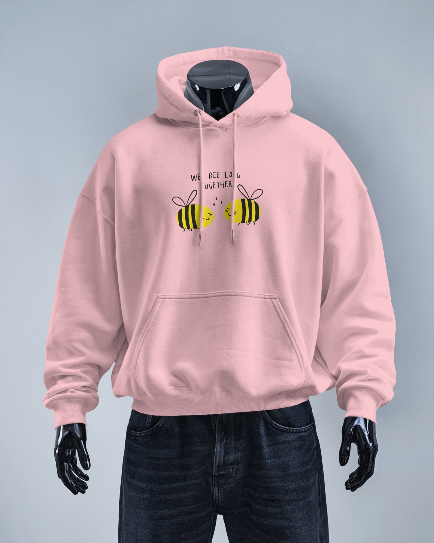 Cute Bee Men's Hoodie – We Bee Long Together