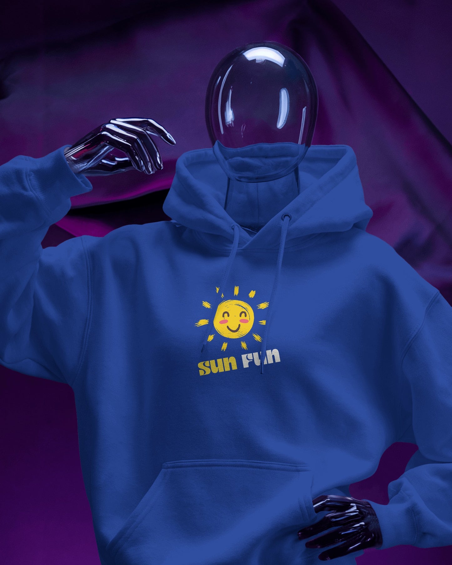 Sun Fun Men Heavy Blend Hoodie - Fun & Cheerful Hoodie for Active Lifestyle
