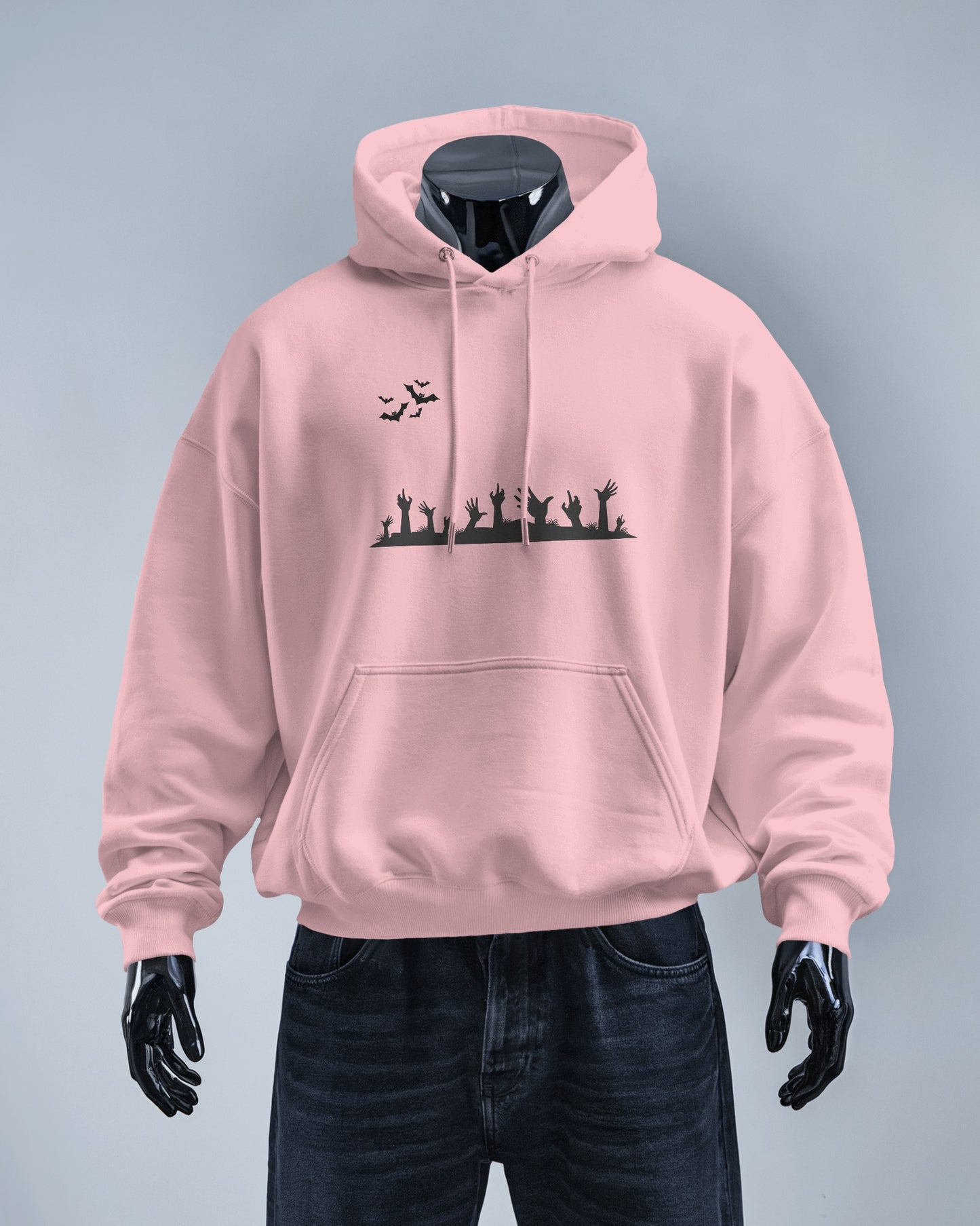 Halloween Themed Men Heavy Blend Hoodie with Spooky Design