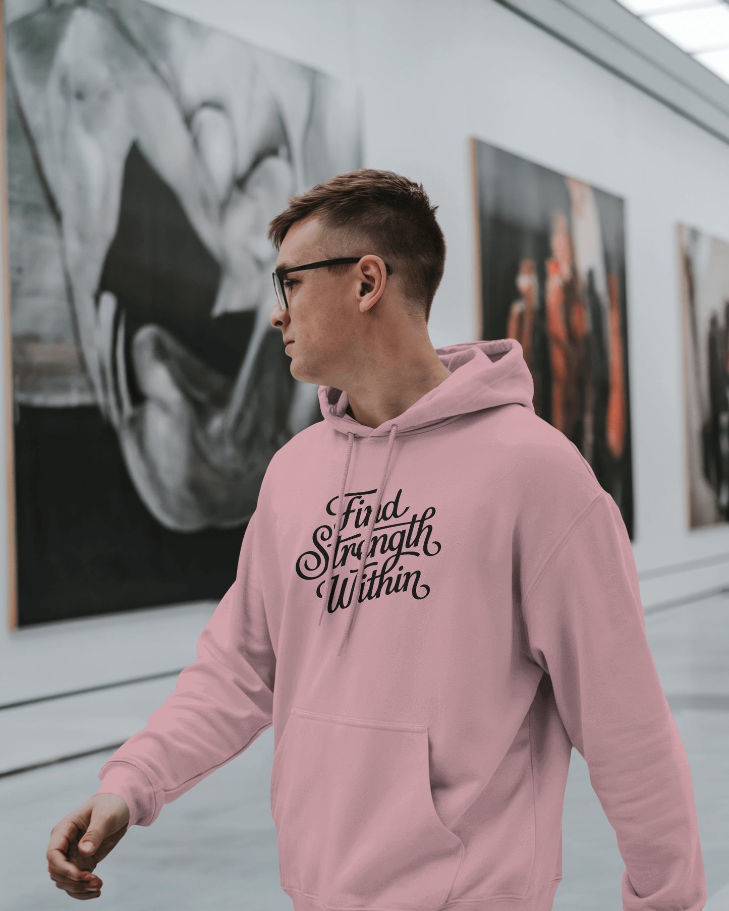 Find Strength Within Hoodie - Men's Heavy Blend™ for Comfort and Motivation