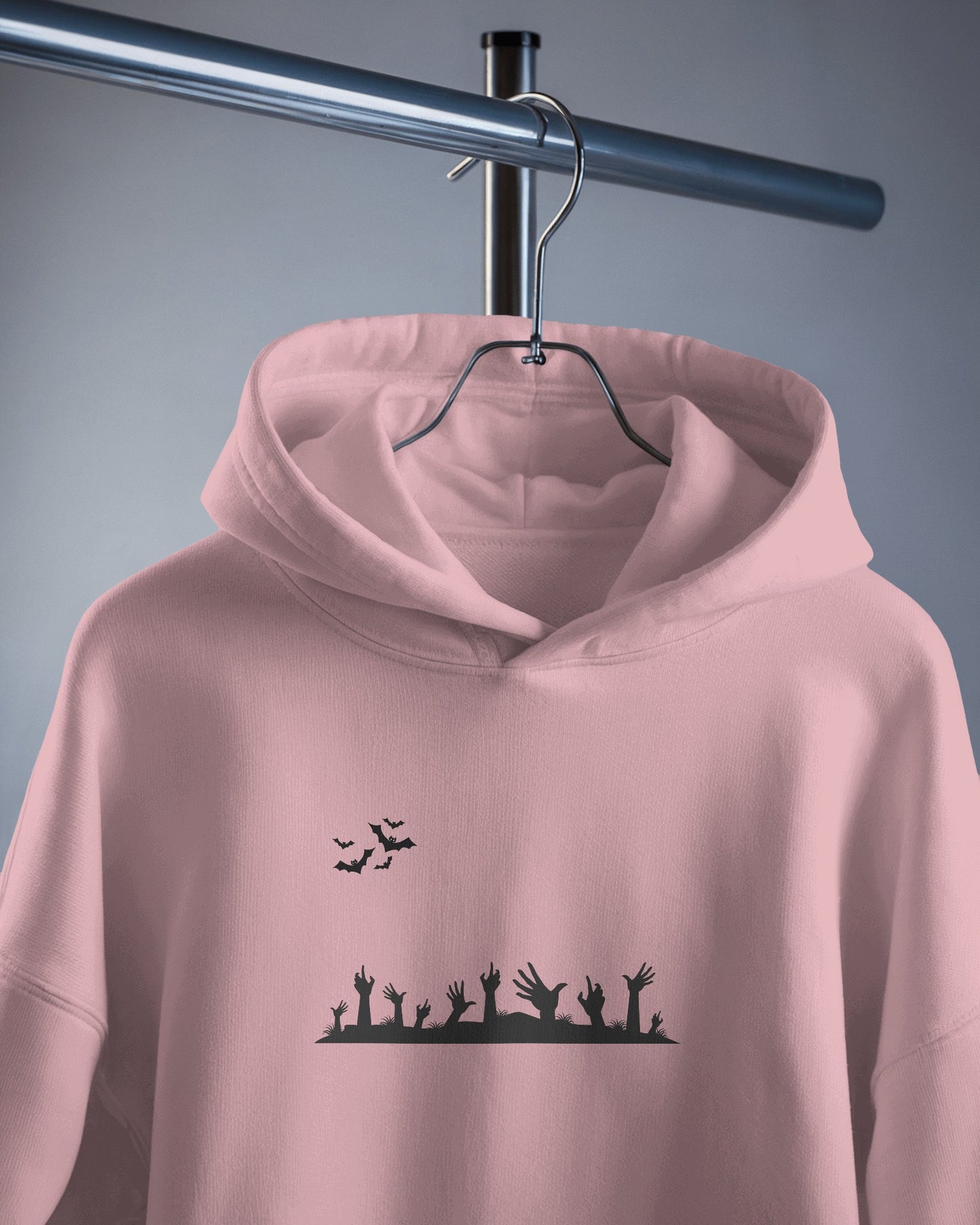 Halloween Themed Men Heavy Blend Hoodie with Spooky Design