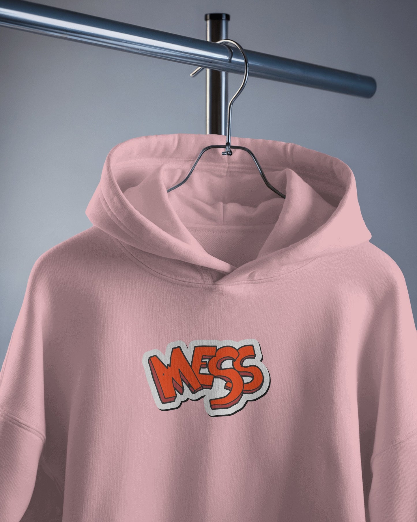 Mess Graphic Men's Hoodie for Fun Casual Wear- Heavy Blend
