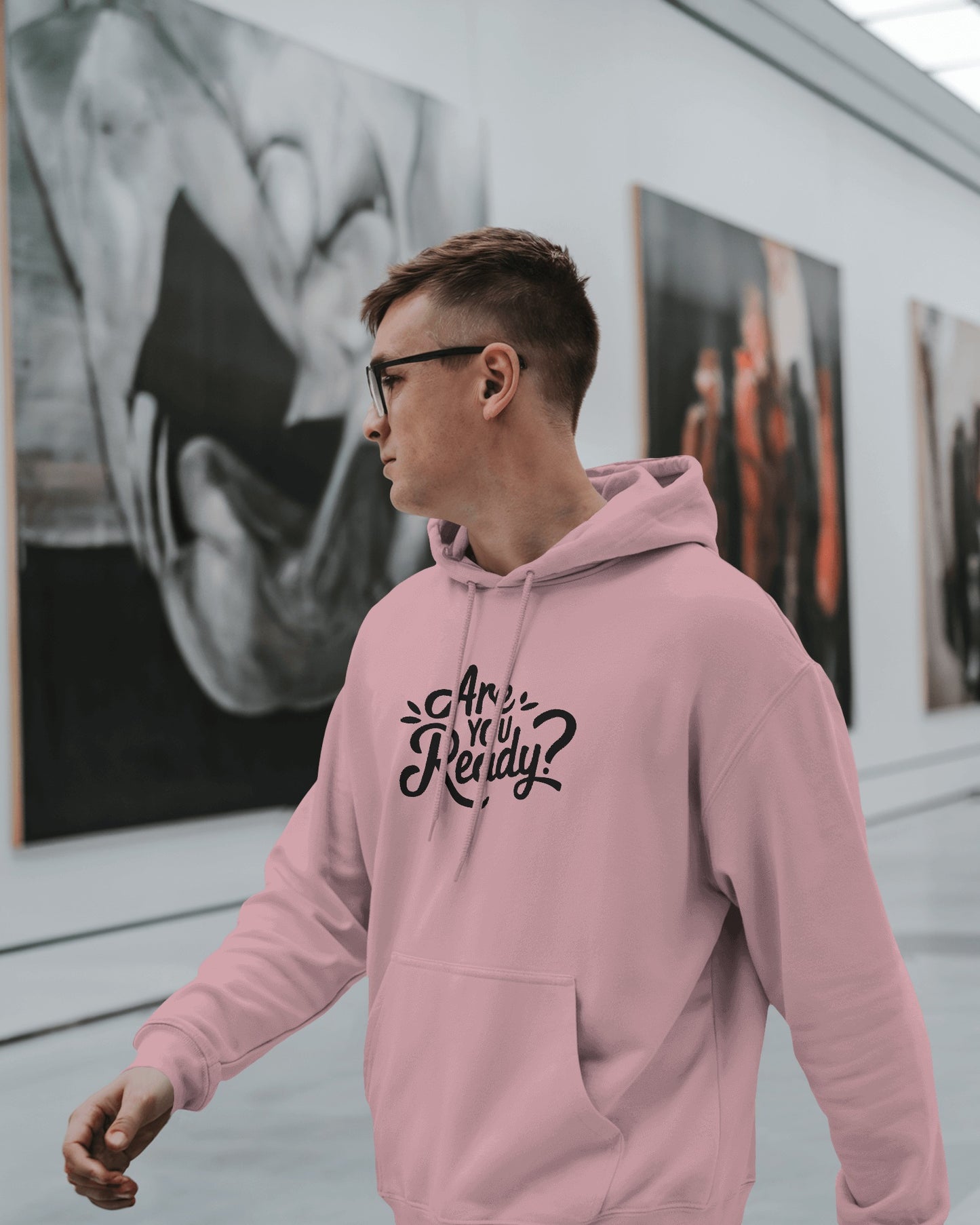 Men Heavy Hoodie - "Are You Ready?" Motivational Wear