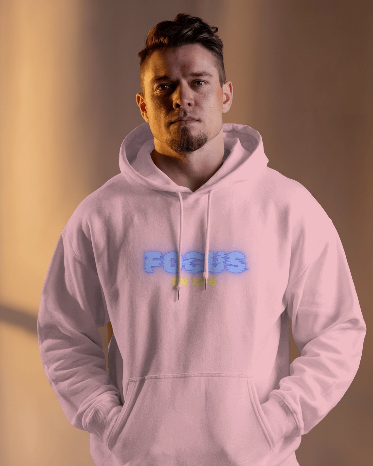Focus on Life Men Heavy Blend™ Hoodie | Cozy Motivational Hoodie