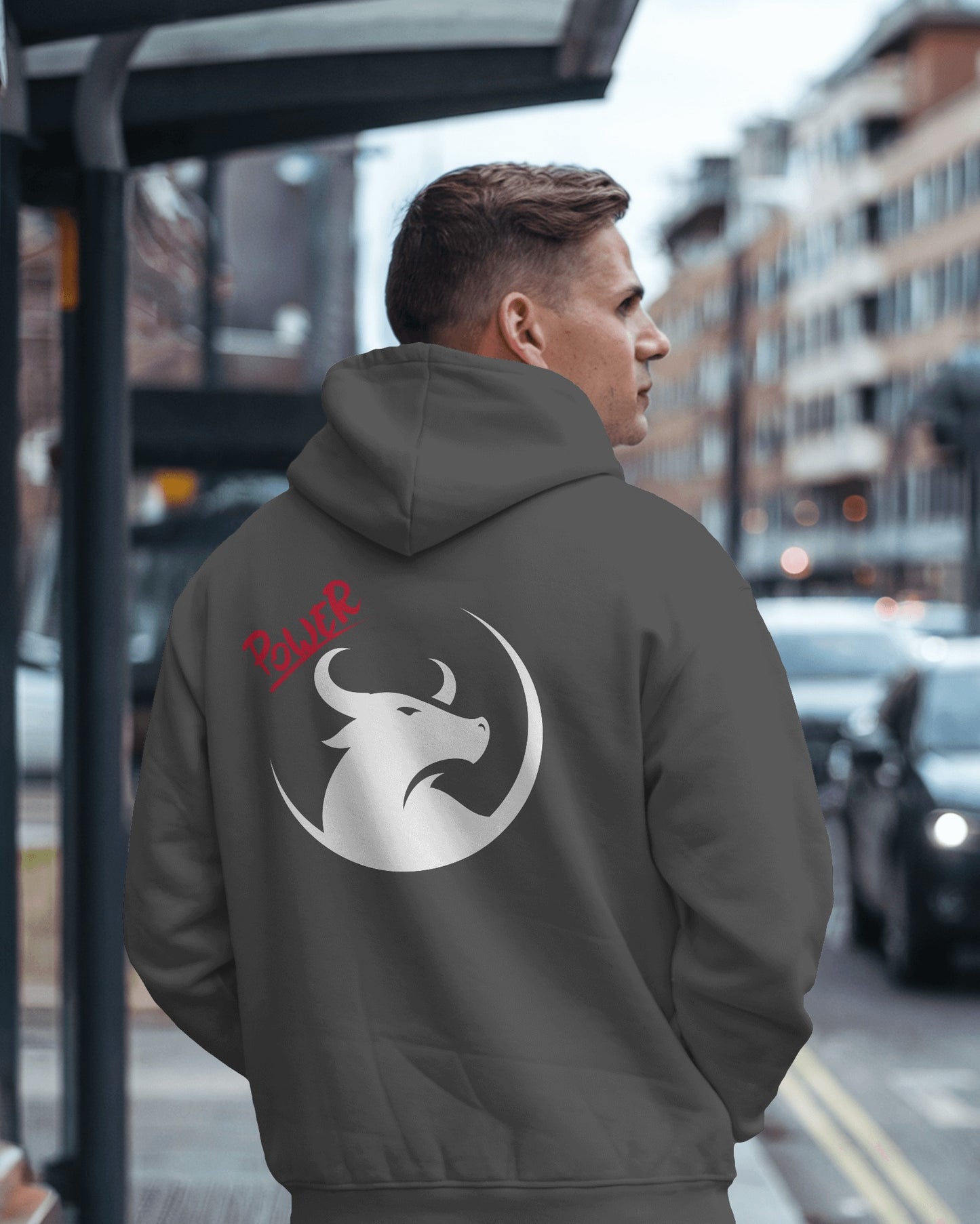 Men's Heavy Blend™ Hoodie- Bold Power Design