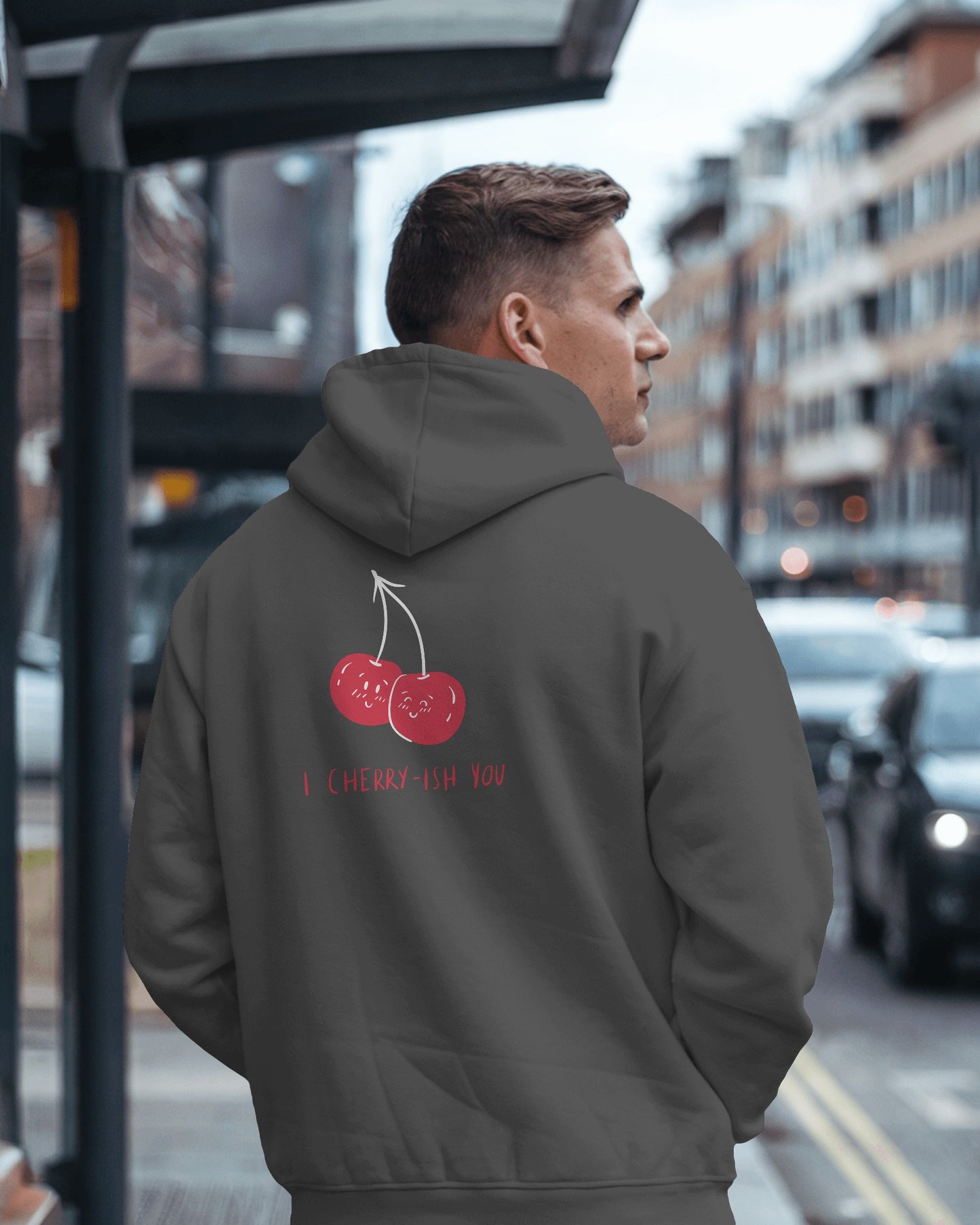 I Cherry-ish You Hoodie - Men's Heavy Blend™ for Spreading Love & Friendship