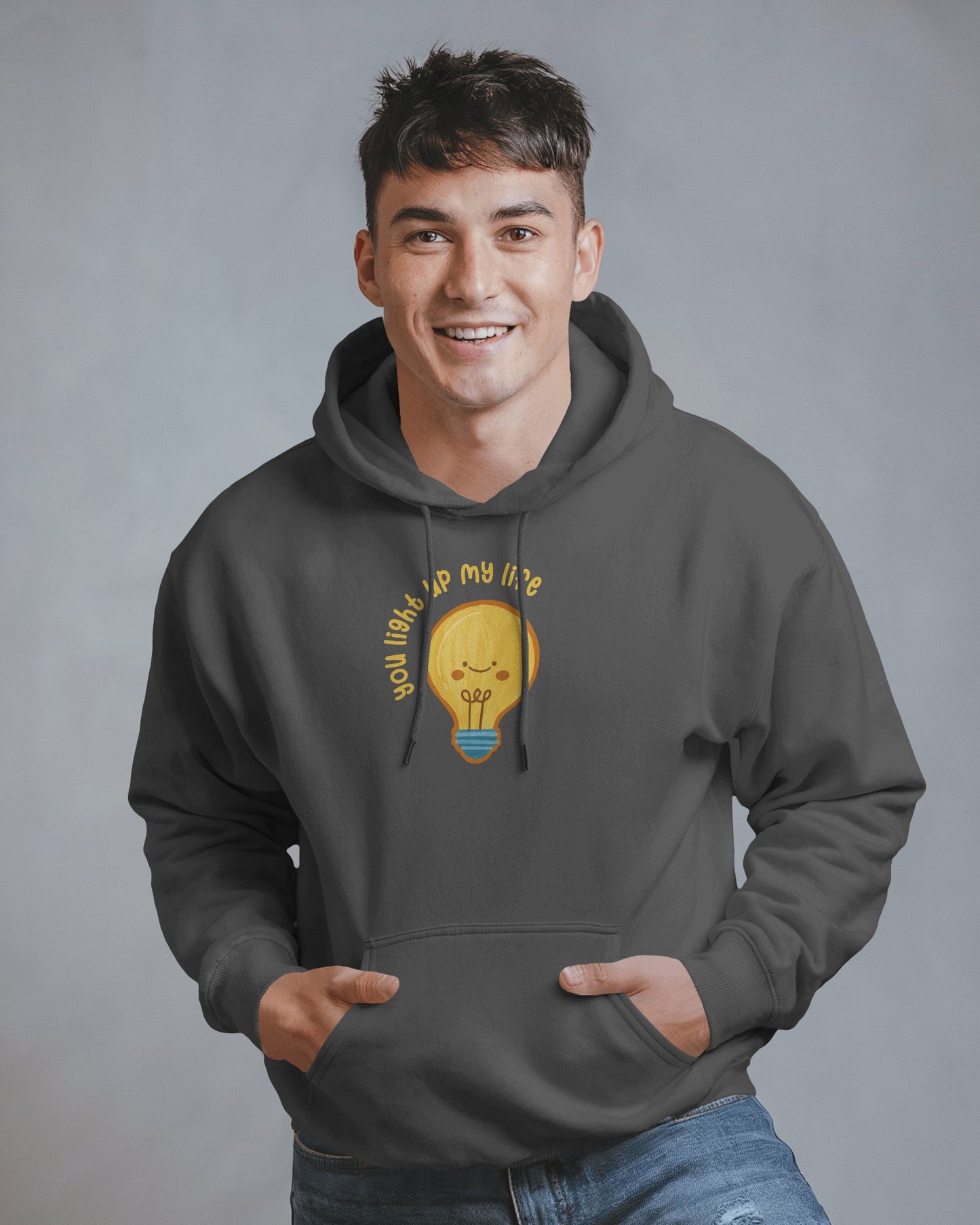 Lightbulb Inspiration Hoodie - 'You Light Up My Life' Men Hooded