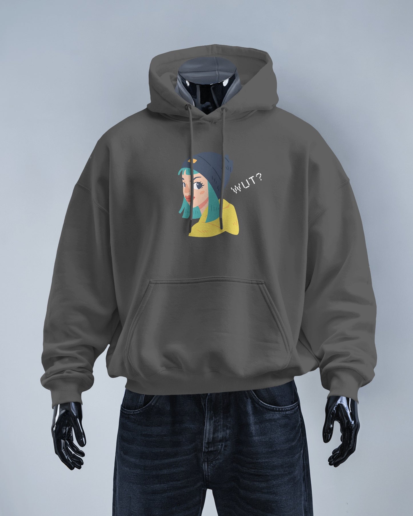 WUT? Graphic Men's Hoodie - Fun and Cozy Streetwear
