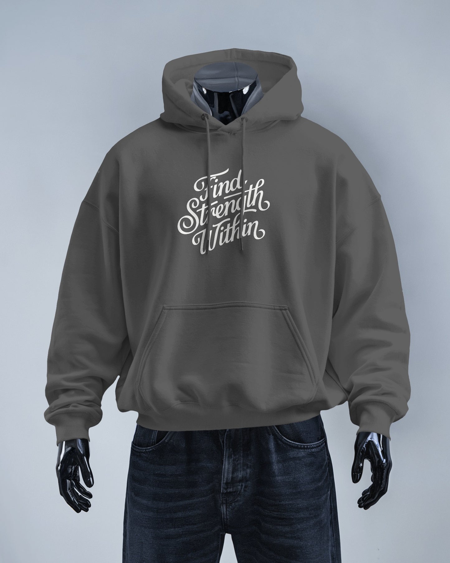Find Strength Within Hoodie - Men's Heavy Blend™ for Comfort and Motivation