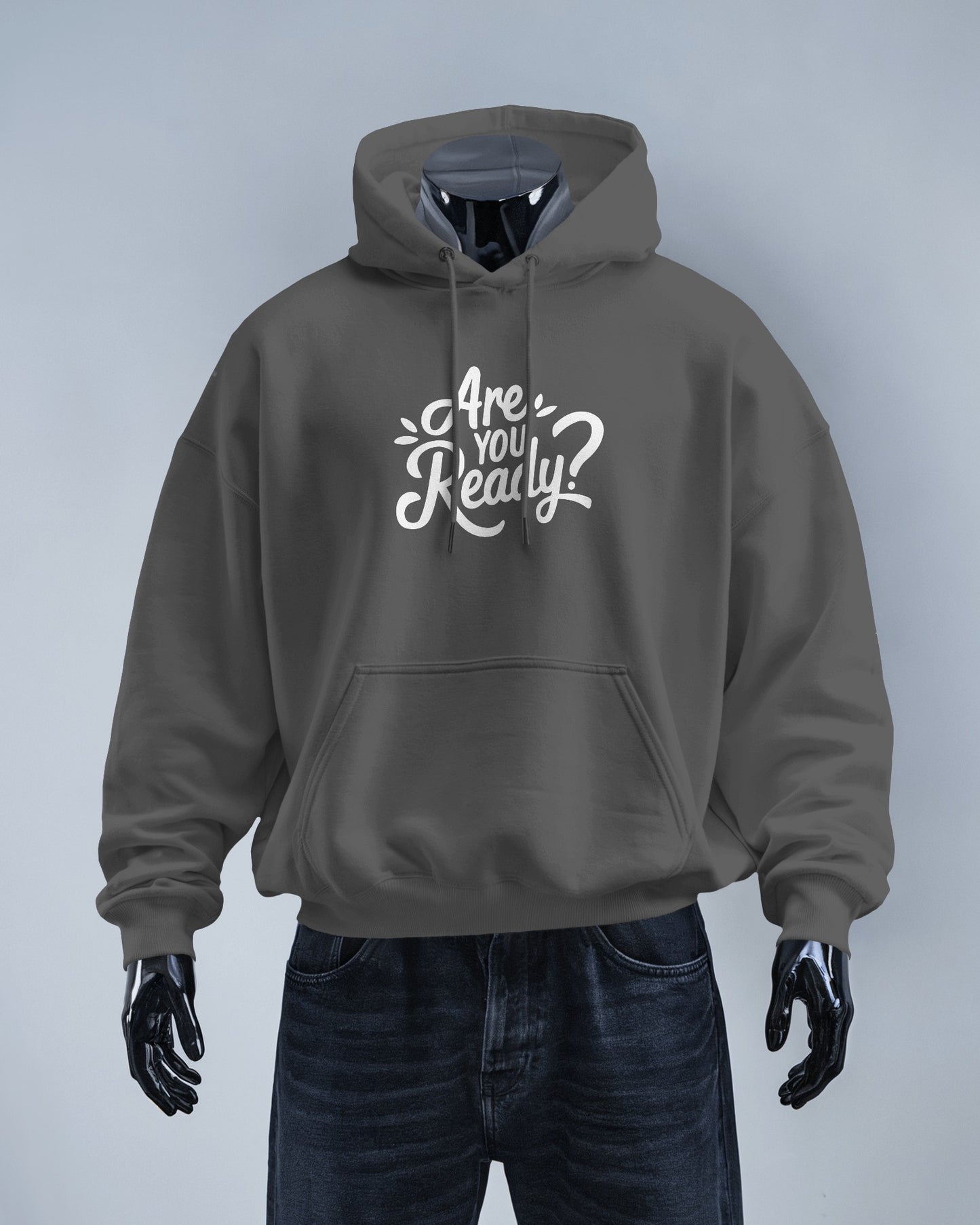 Men Heavy Hoodie - "Are You Ready?" Motivational Wear
