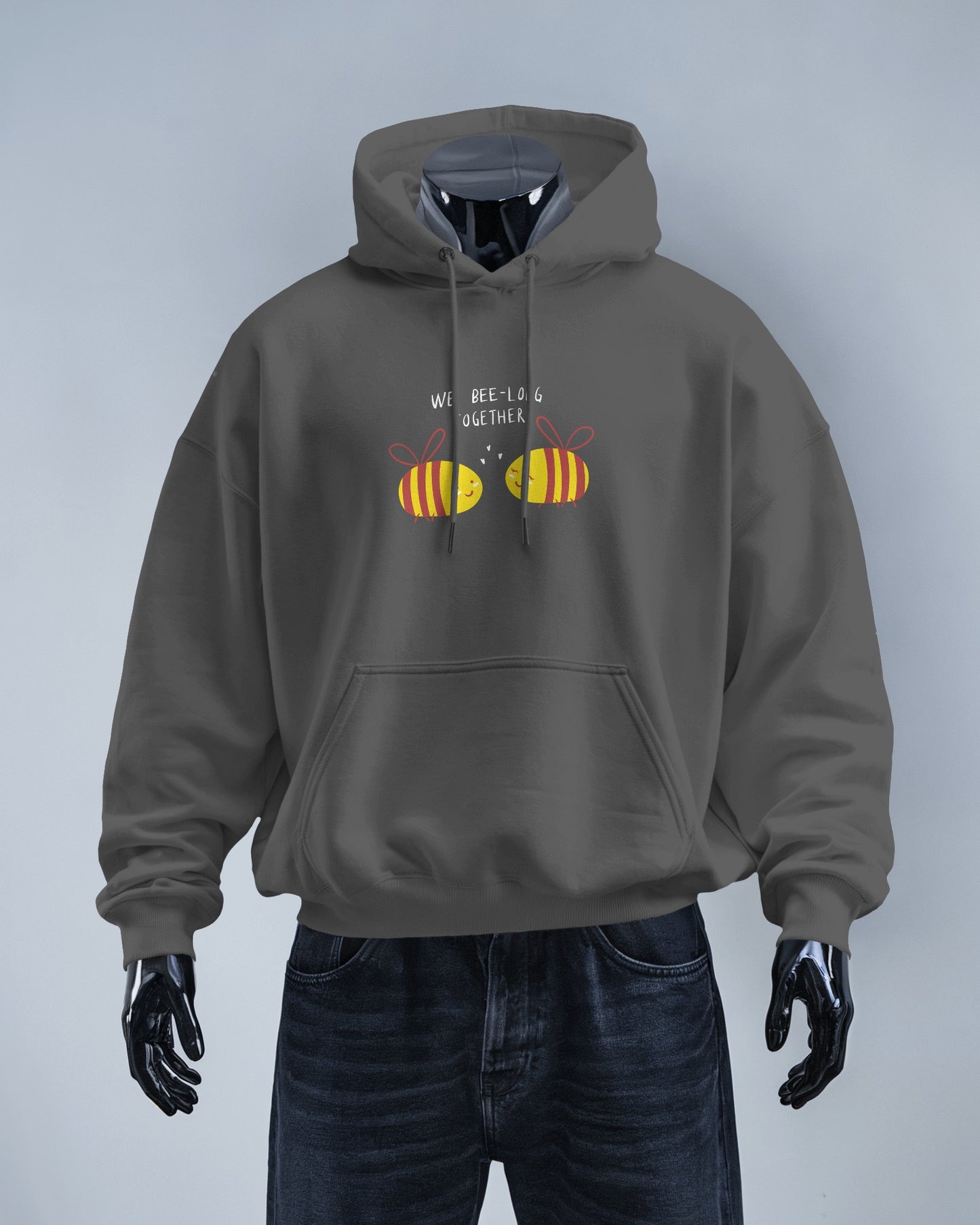 Cute Bee Men's Hoodie – We Bee Long Together