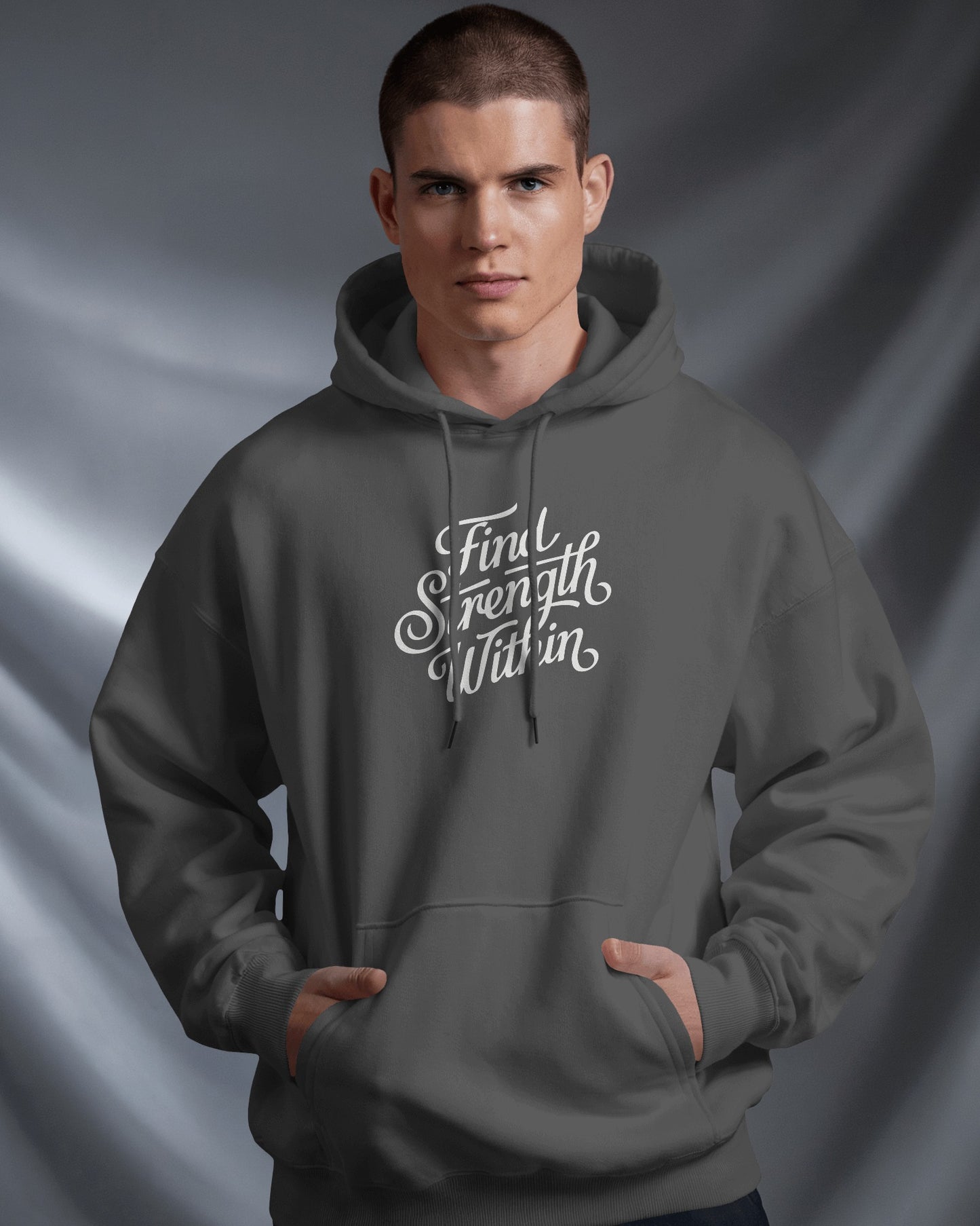 Find Strength Within Hoodie - Men's Heavy Blend™ for Comfort and Motivation