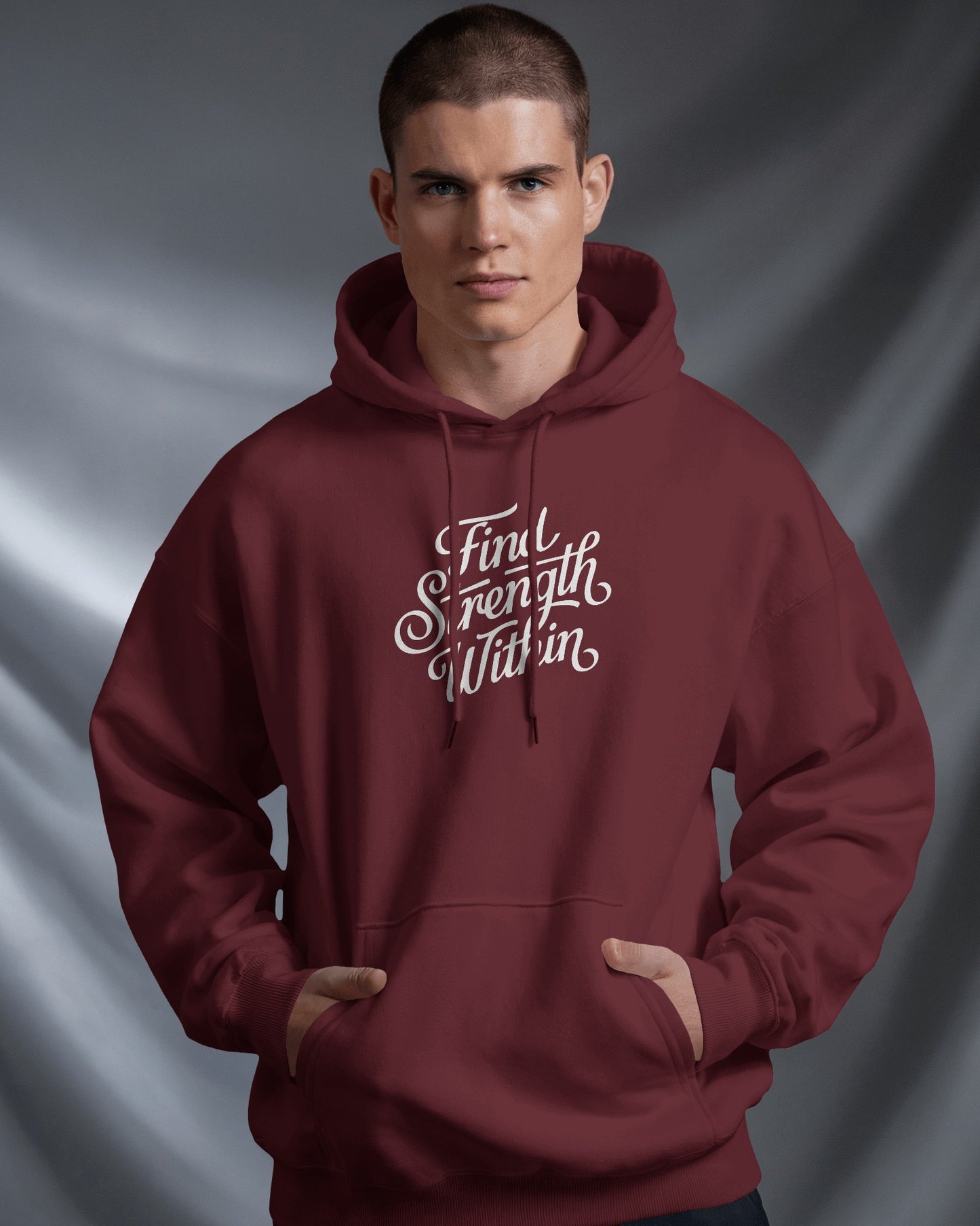 Find Strength Within Hoodie - Men's Heavy Blend™ for Comfort and Motivation