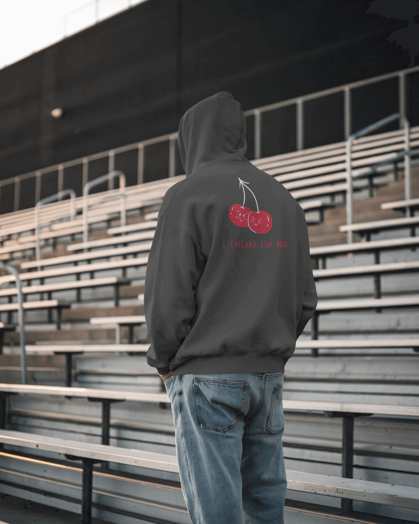 I Cherry-ish You Hoodie - Men's Heavy Blend™ for Spreading Love & Friendship