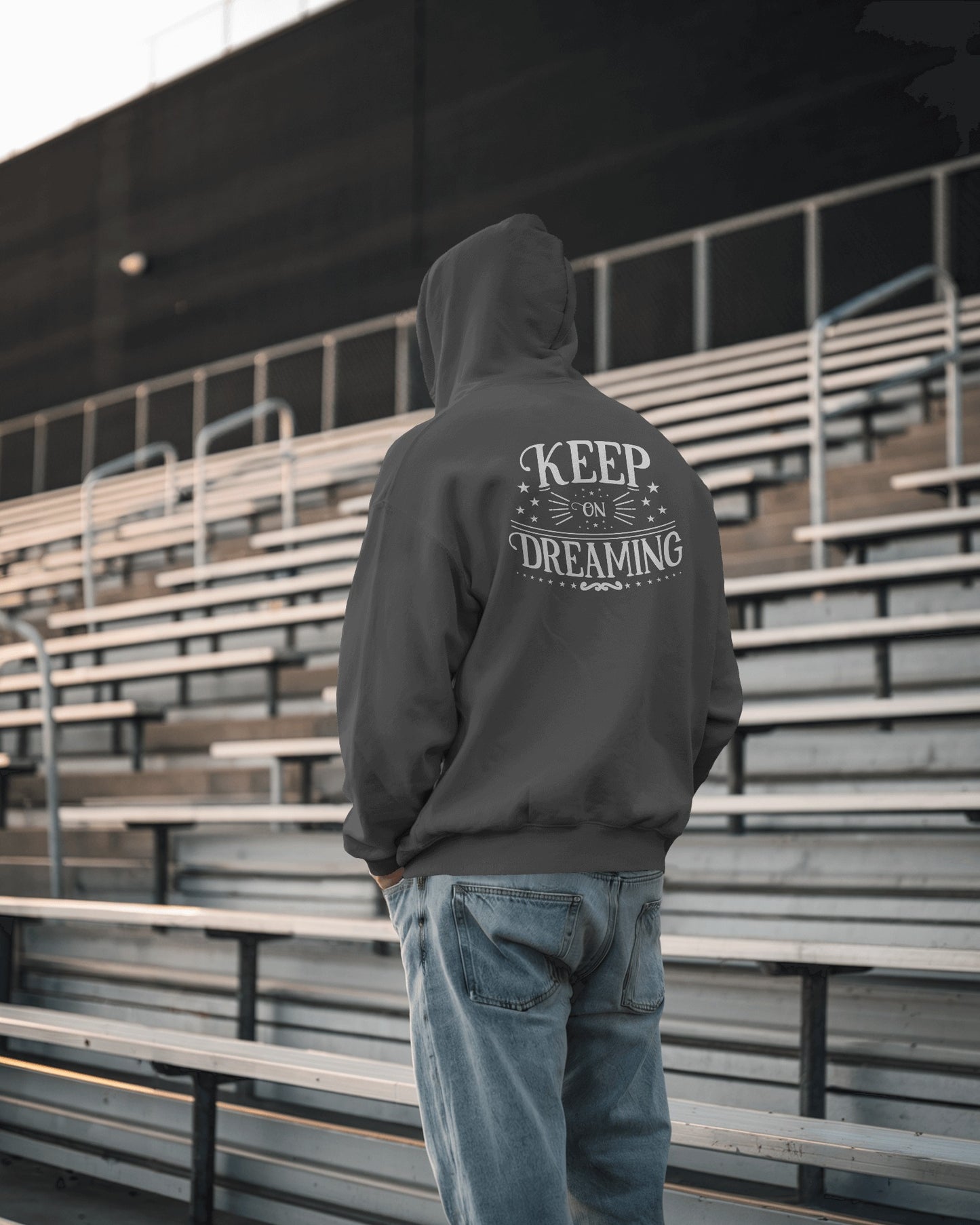 Keep on Dreaming Men's Hoodie - Cozy Casual Wear for Dreamers