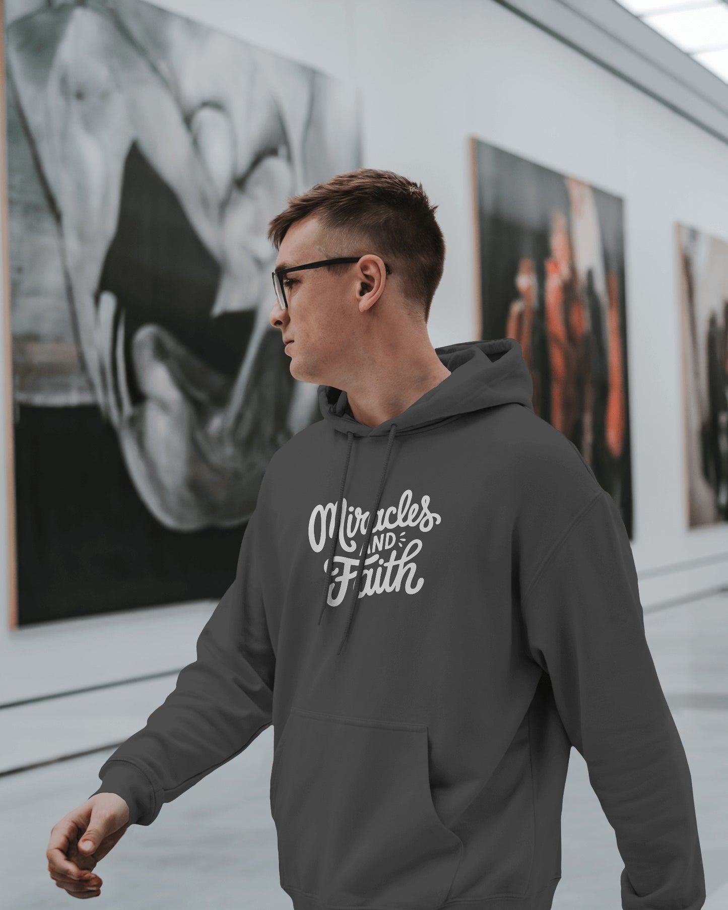 Inspirational Miracles and Faith Hoodie - Men's Heavy Blend