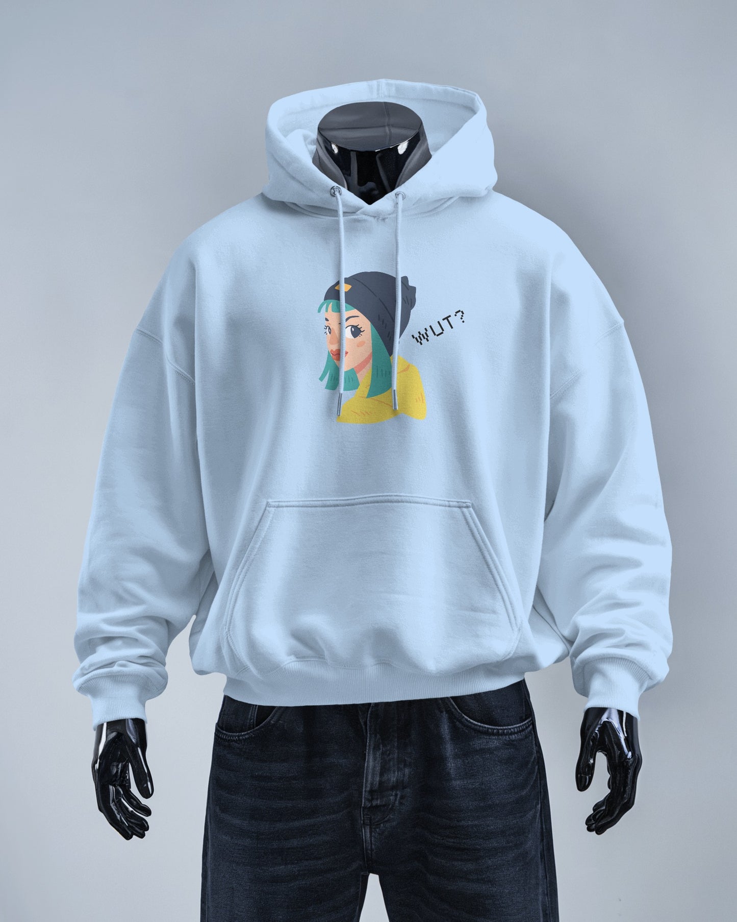 WUT? Graphic Men's Hoodie - Fun and Cozy Streetwear