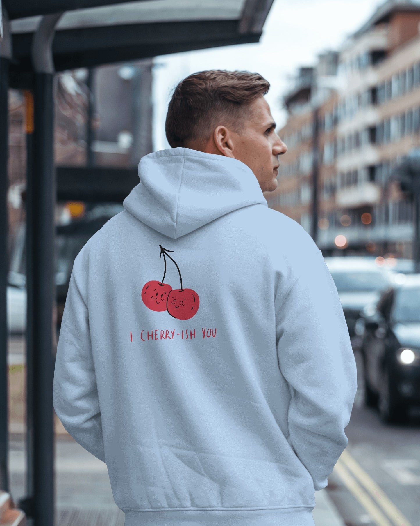 I Cherry-ish You Hoodie - Men's Heavy Blend™ for Spreading Love & Friendship