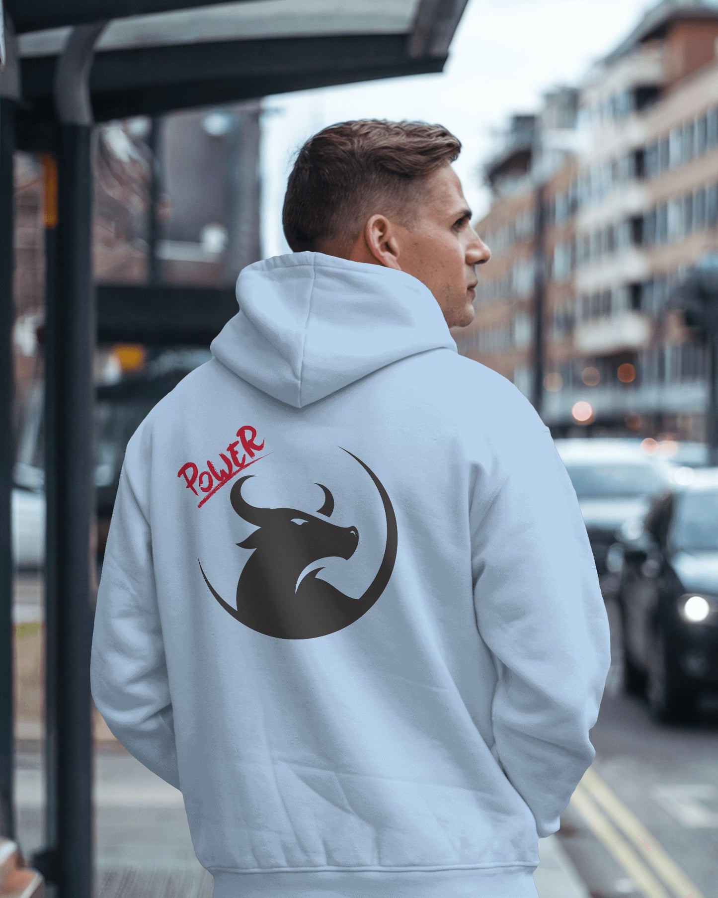 Men's Heavy Blend™ Hoodie- Bold Power Design