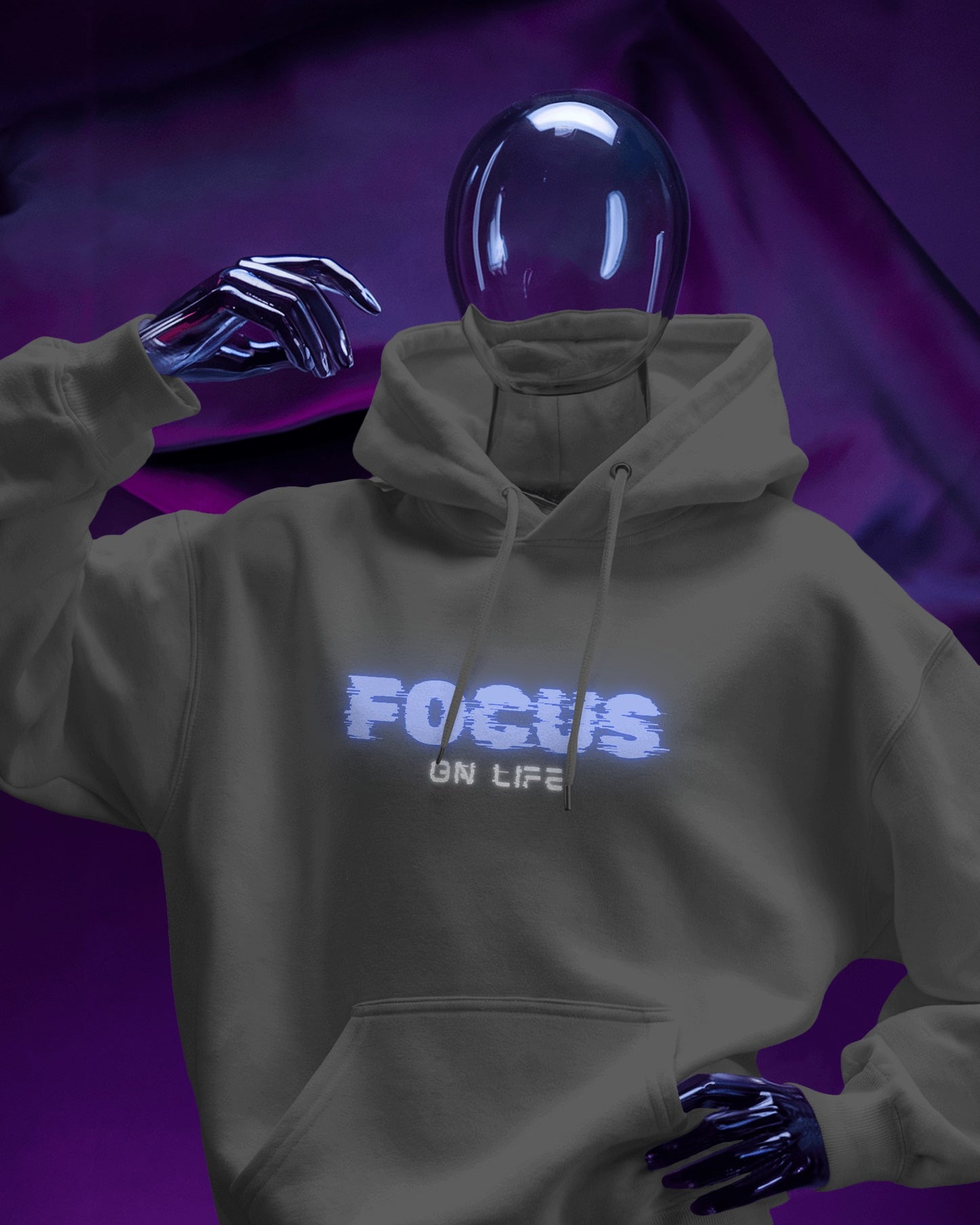 Focus on Life Men Heavy Blend™ Hoodie | Cozy Motivational Hoodie