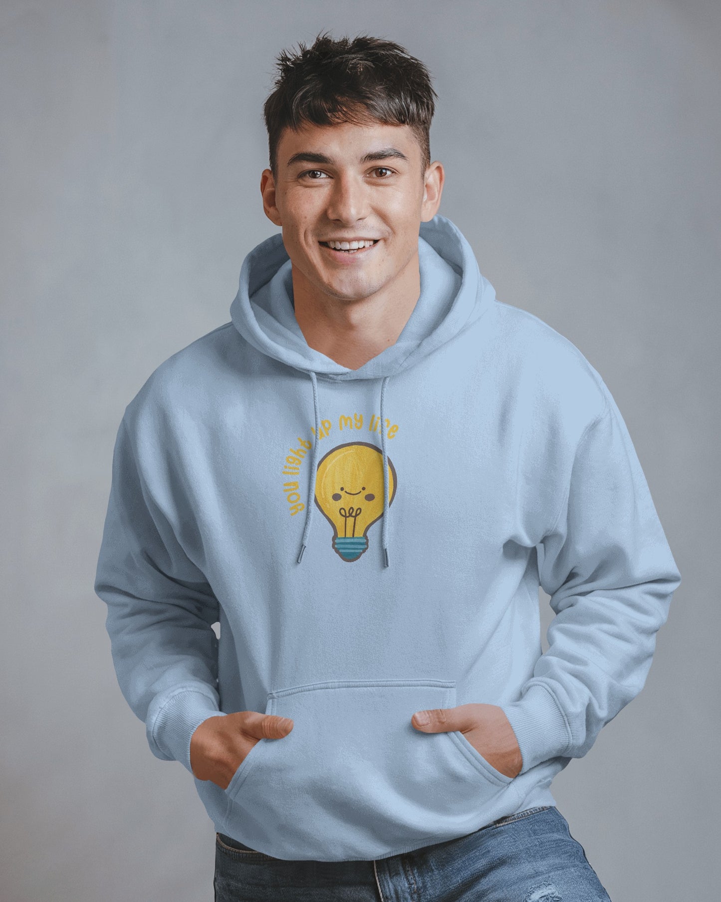 Lightbulb Inspiration Hoodie - 'You Light Up My Life' Men Hooded