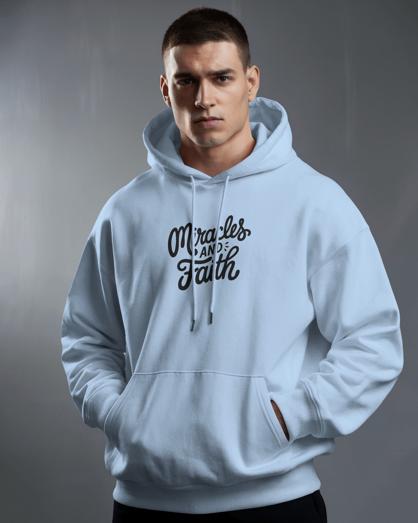 Inspirational Miracles and Faith Hoodie - Men's Heavy Blend