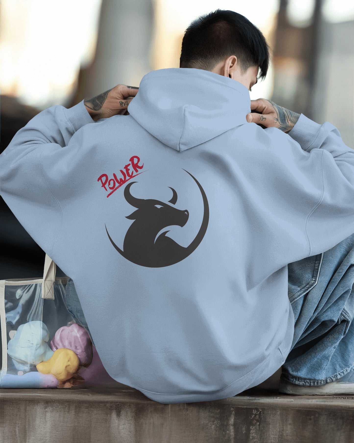 Men's Heavy Blend™ Hoodie- Bold Power Design