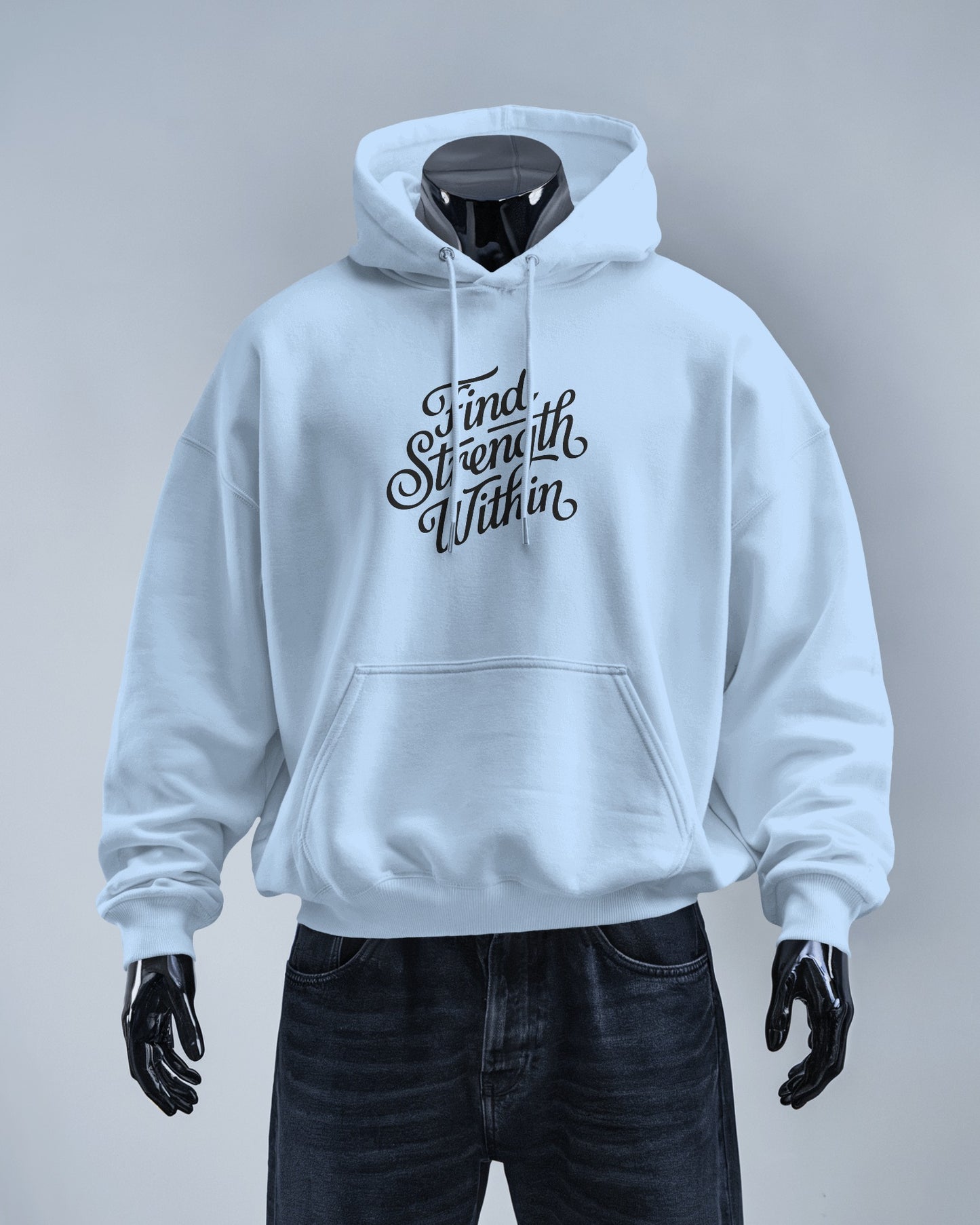 Find Strength Within Hoodie - Men's Heavy Blend™ for Comfort and Motivation