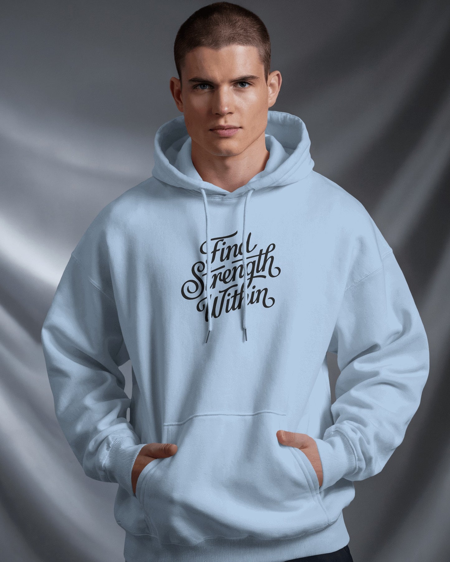 Find Strength Within Hoodie - Men's Heavy Blend™ for Comfort and Motivation