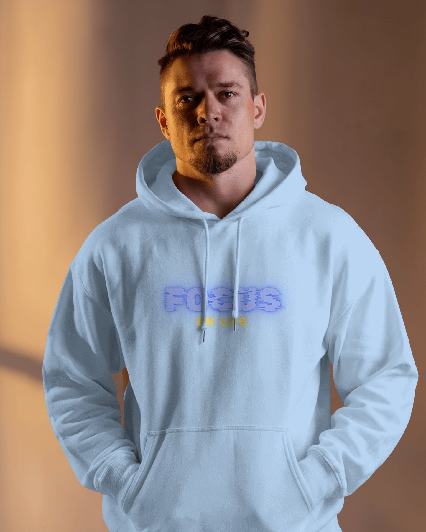 Focus on Life Men Heavy Blend™ Hoodie | Cozy Motivational Hoodie