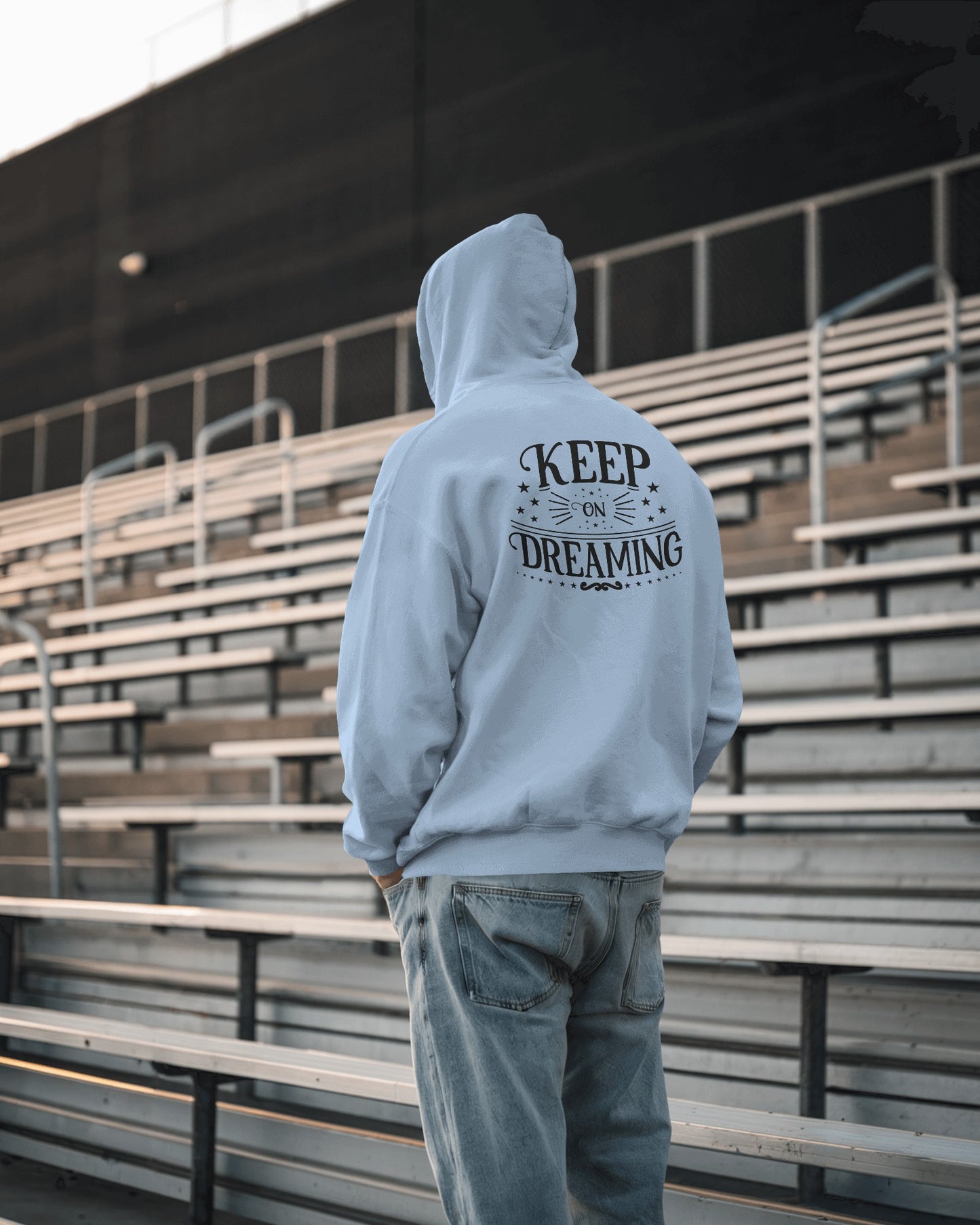 Keep on Dreaming Men's Hoodie - Cozy Casual Wear for Dreamers