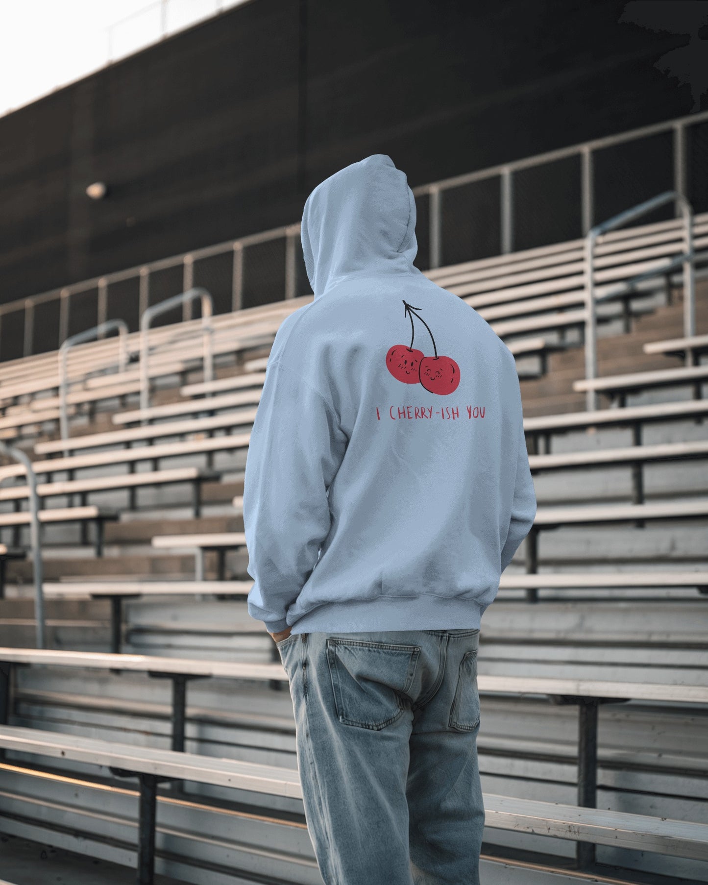 I Cherry-ish You Hoodie - Men's Heavy Blend™ for Spreading Love & Friendship