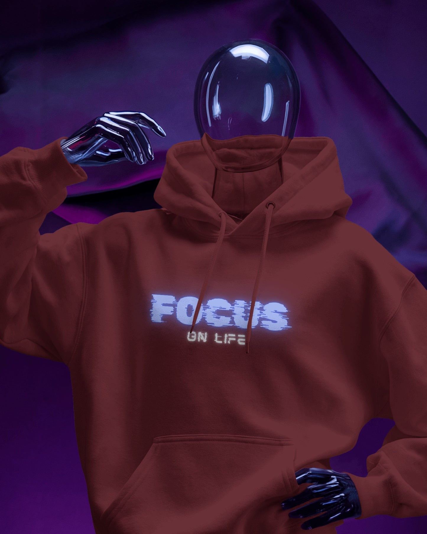 Focus on Life Men Heavy Blend™ Hoodie | Cozy Motivational Hoodie