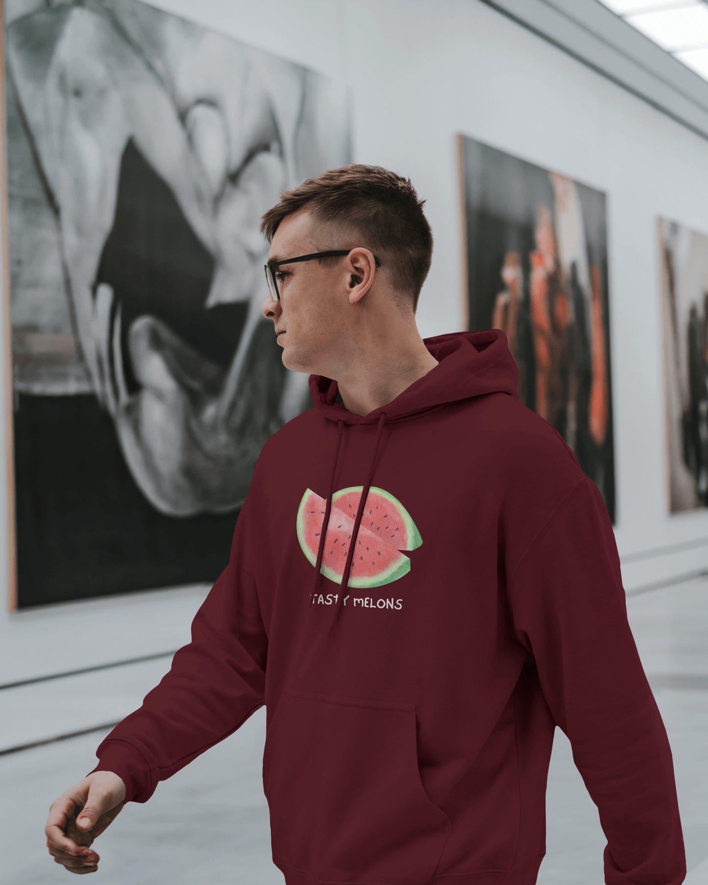 Tasty Melons Men's Hoodie - Fun & Trendy Heavy Hoodie